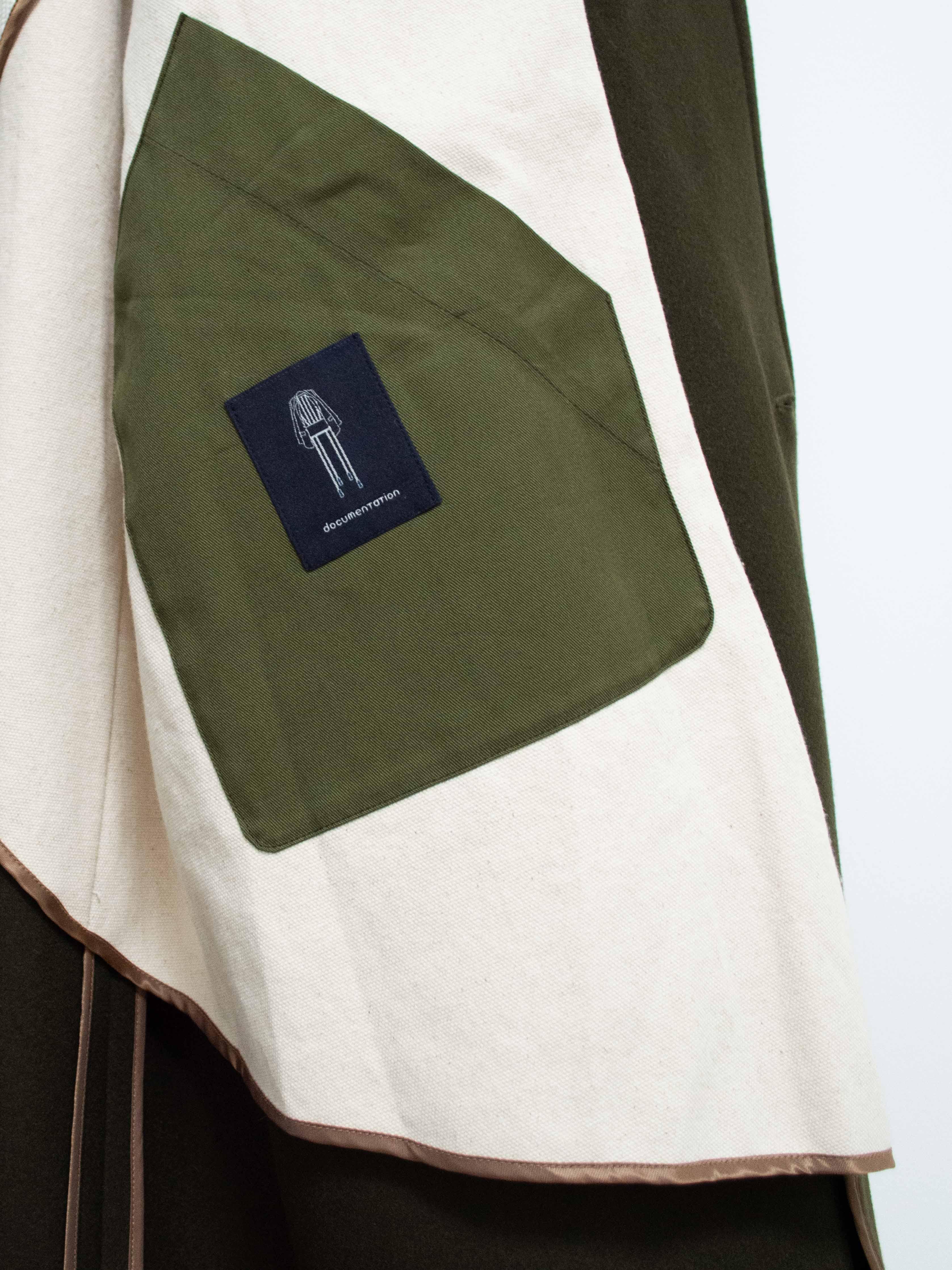 Namu Shop - Document Heavy Melton Coat - Olive