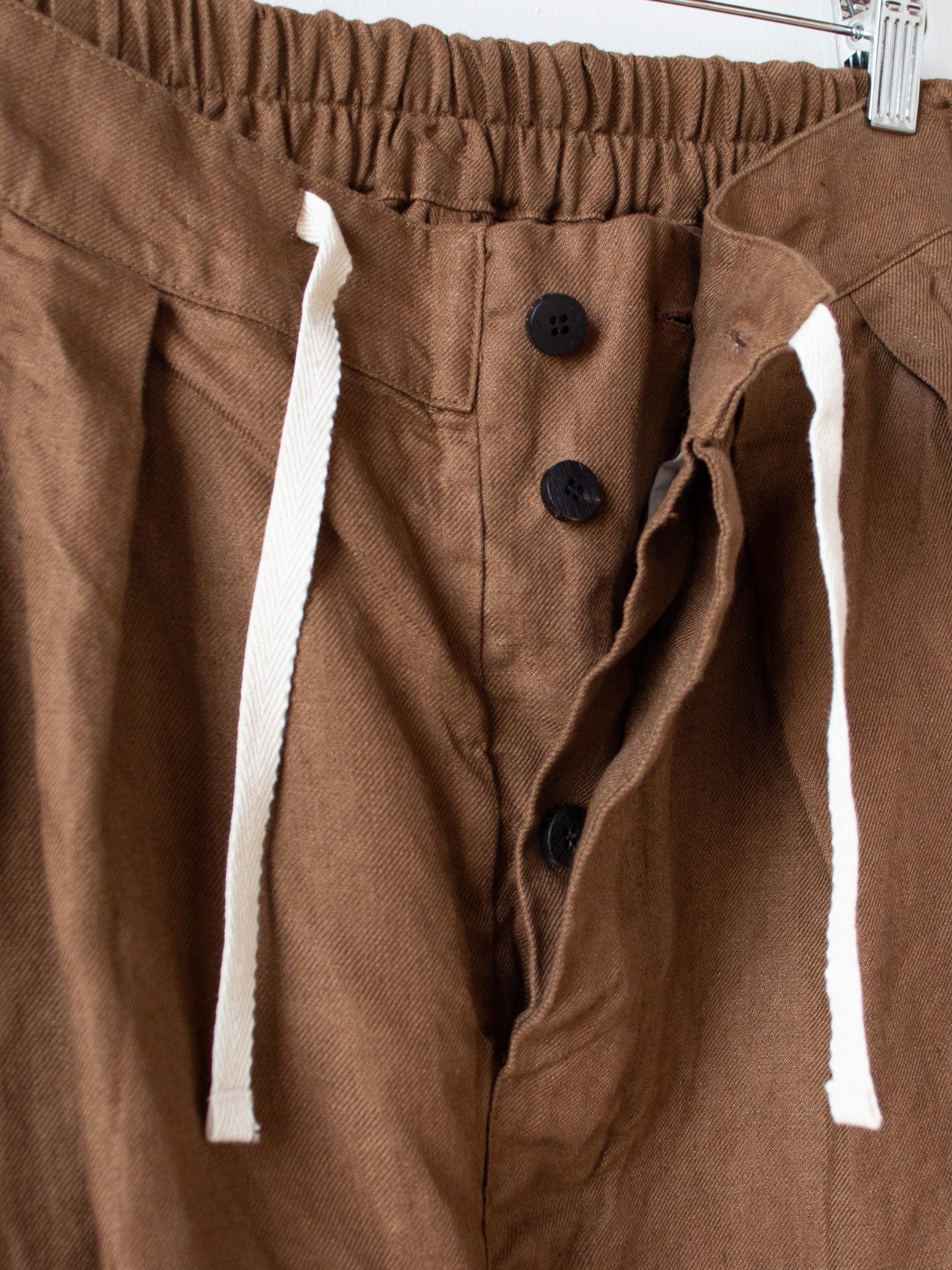 Namu Shop - Document Irish Linen Painter Pants - Brown