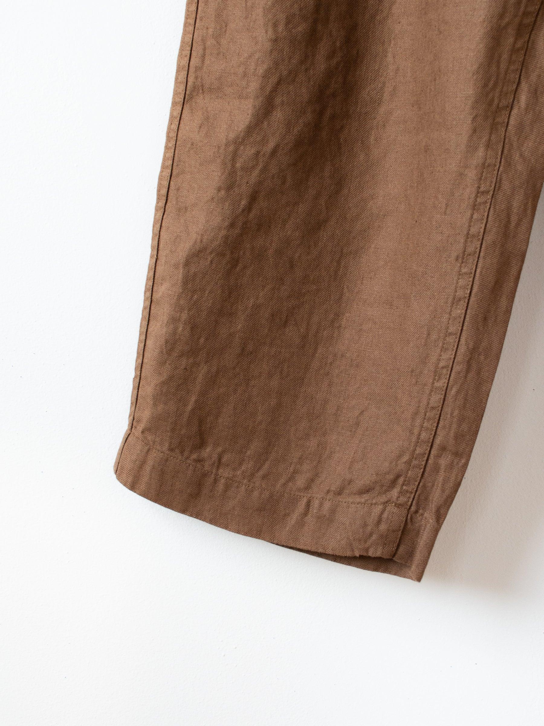 Namu Shop - Document Irish Linen Painter Pants - Brown