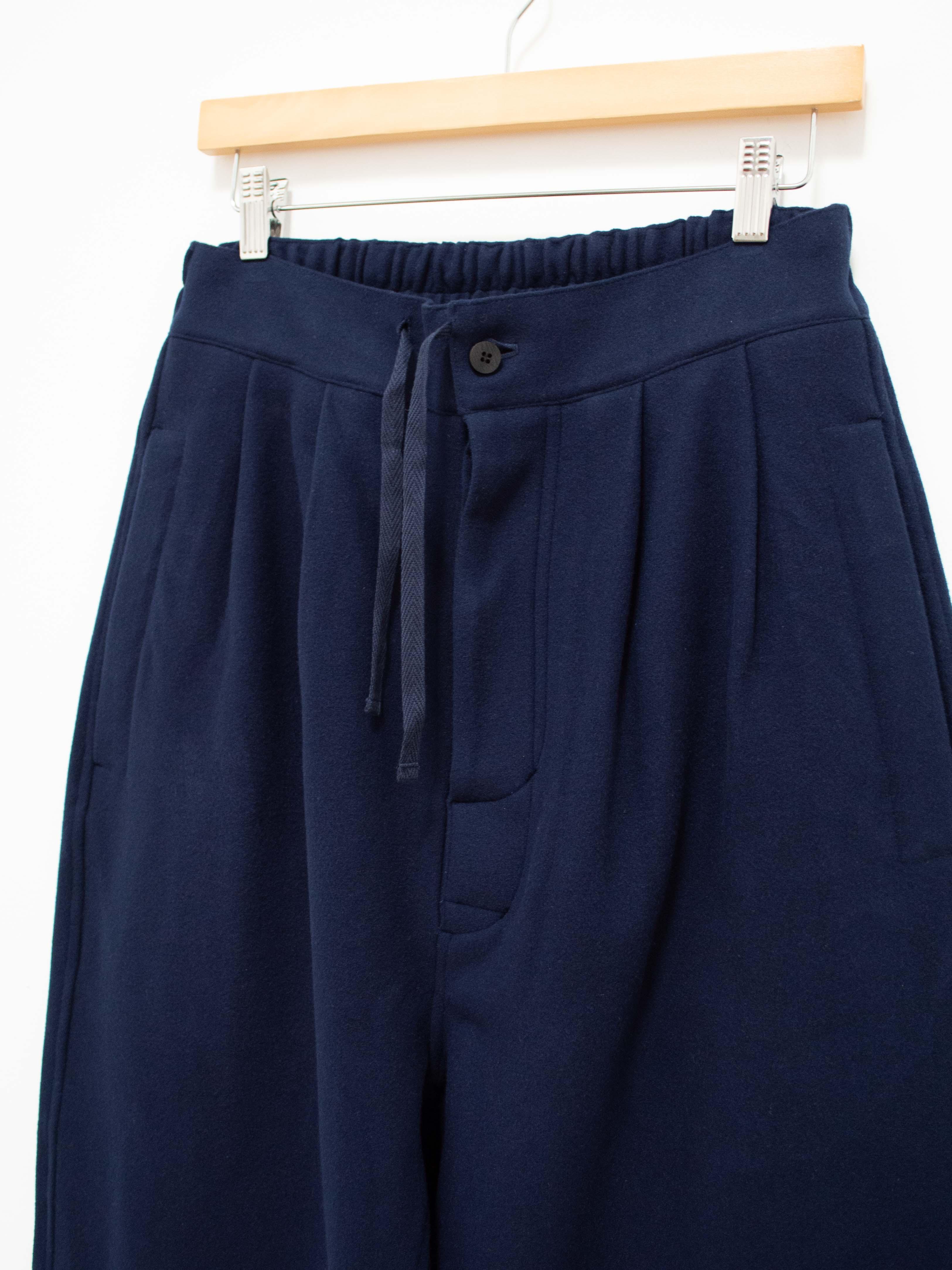 Namu Shop - Document Jersey Tucked Painter Pants - Blue Navy