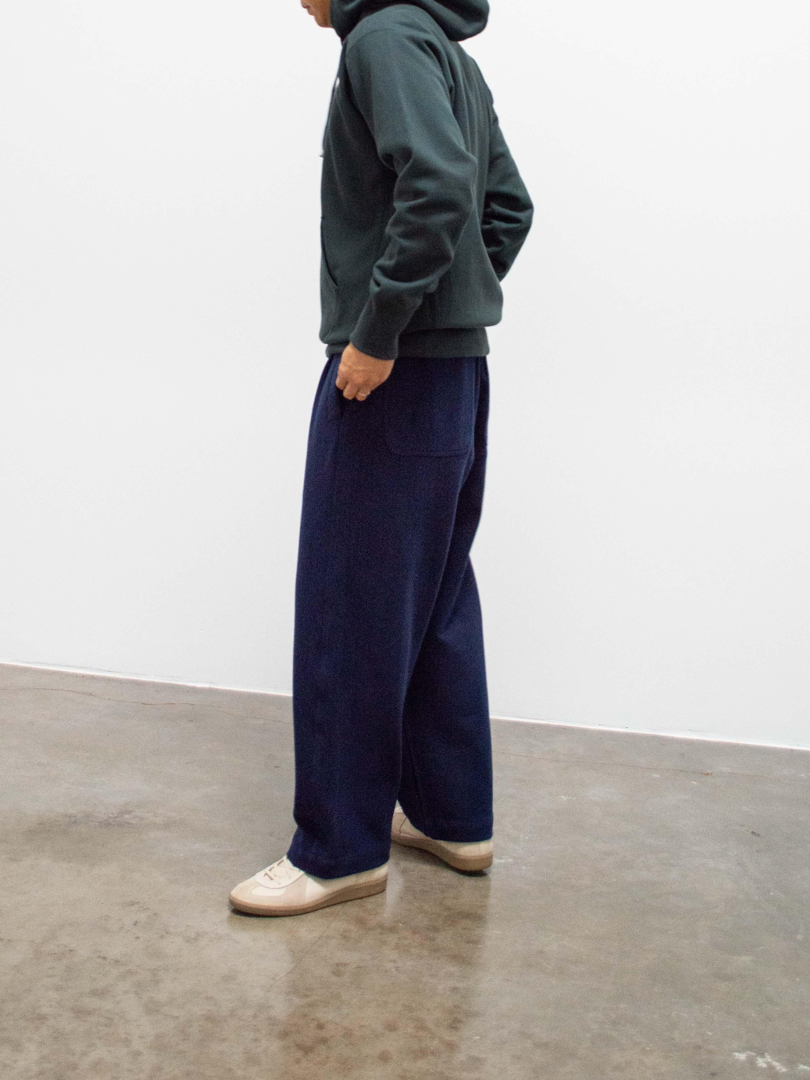 Namu Shop - Document Jersey Tucked Painter Pants - Blue Navy