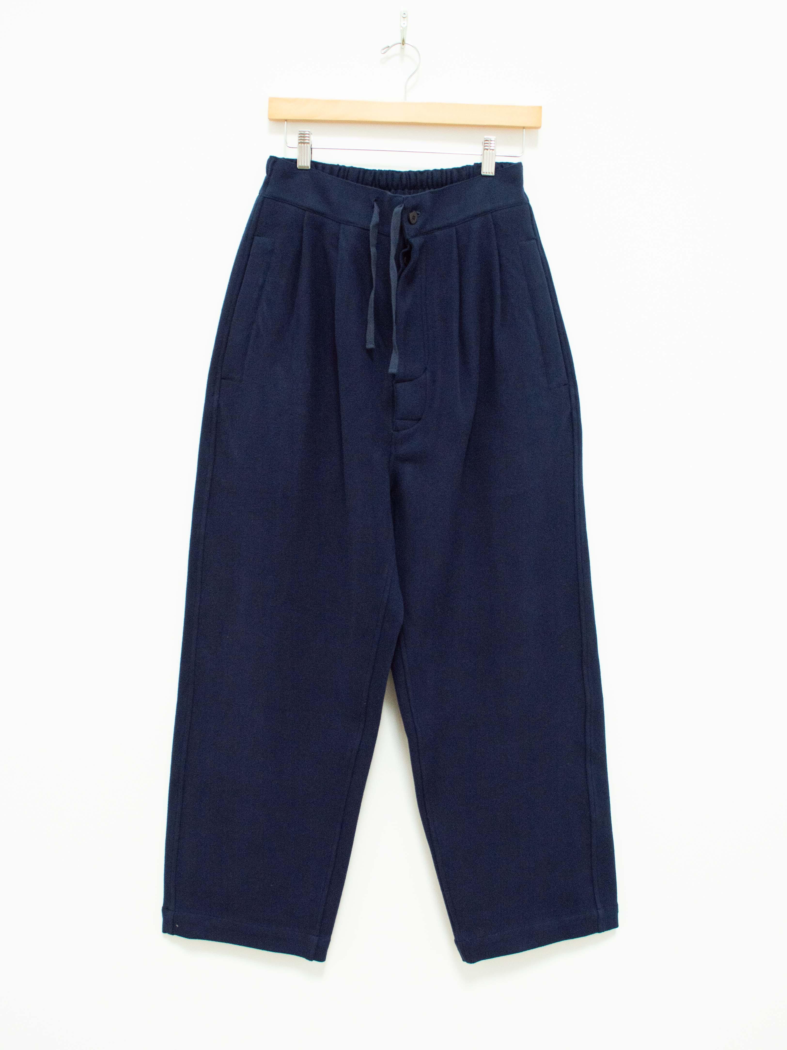 Namu Shop - Document Jersey Tucked Painter Pants - Blue Navy