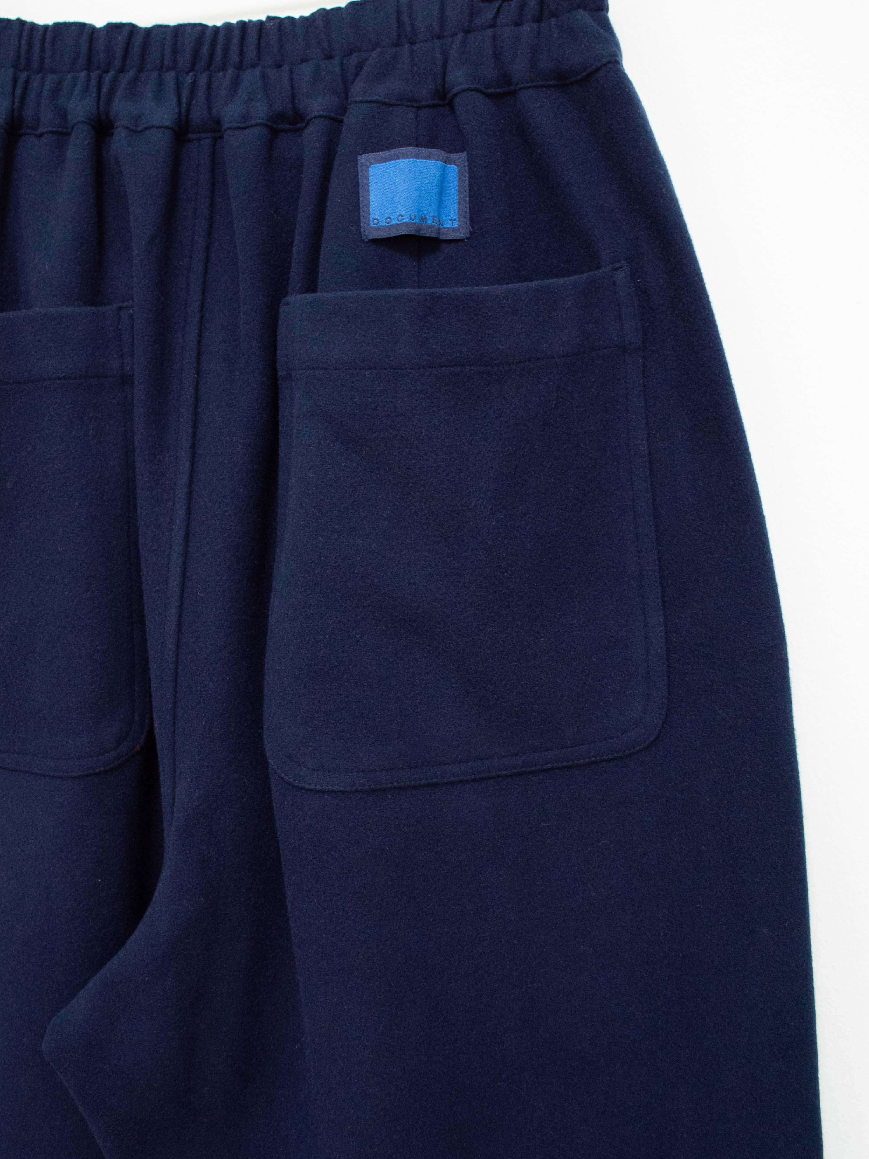 Namu Shop - Document Jersey Tucked Painter Pants - Blue Navy