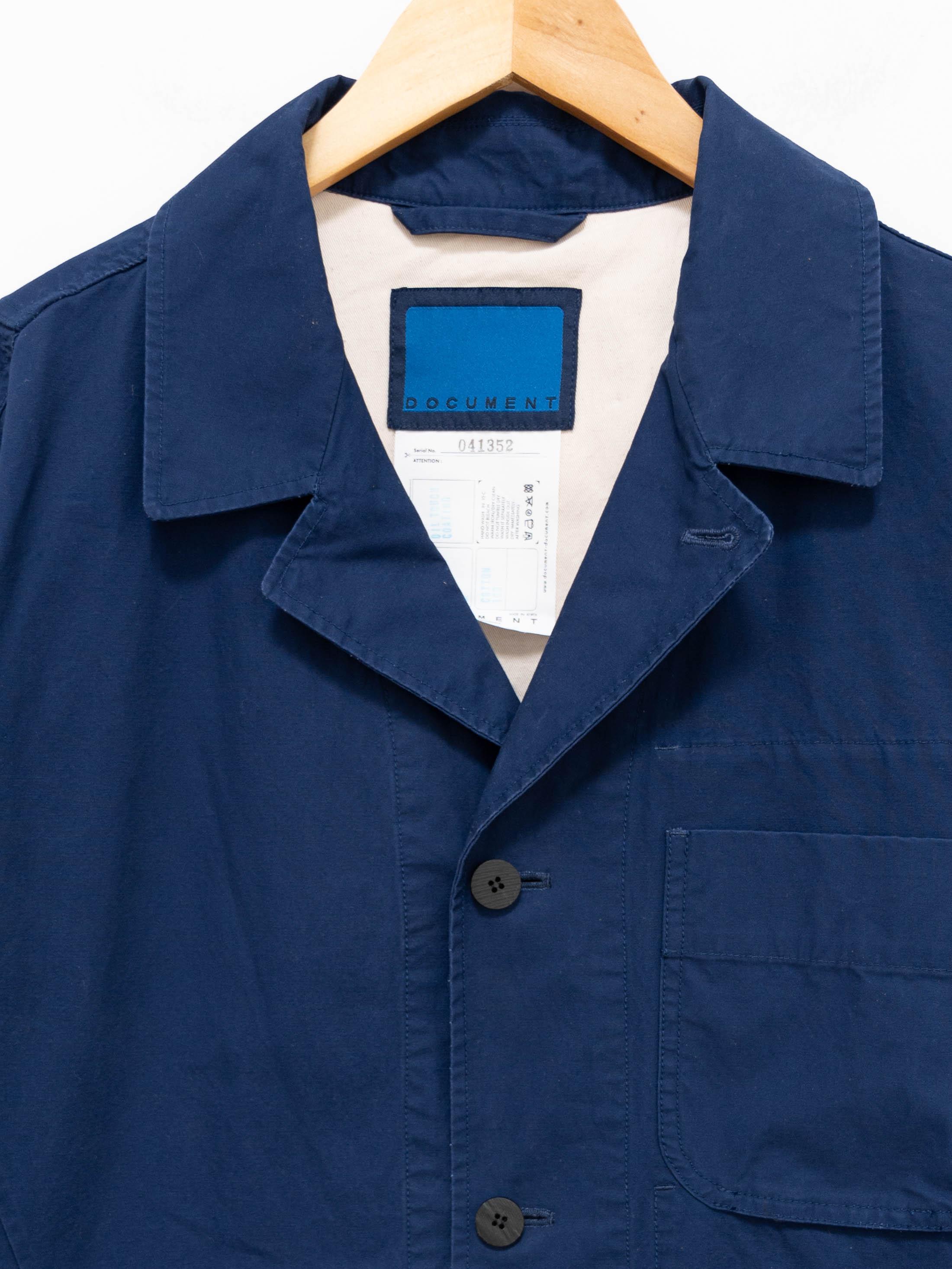 Namu Shop - Document Light Wax Fishing Jacket - Indigo