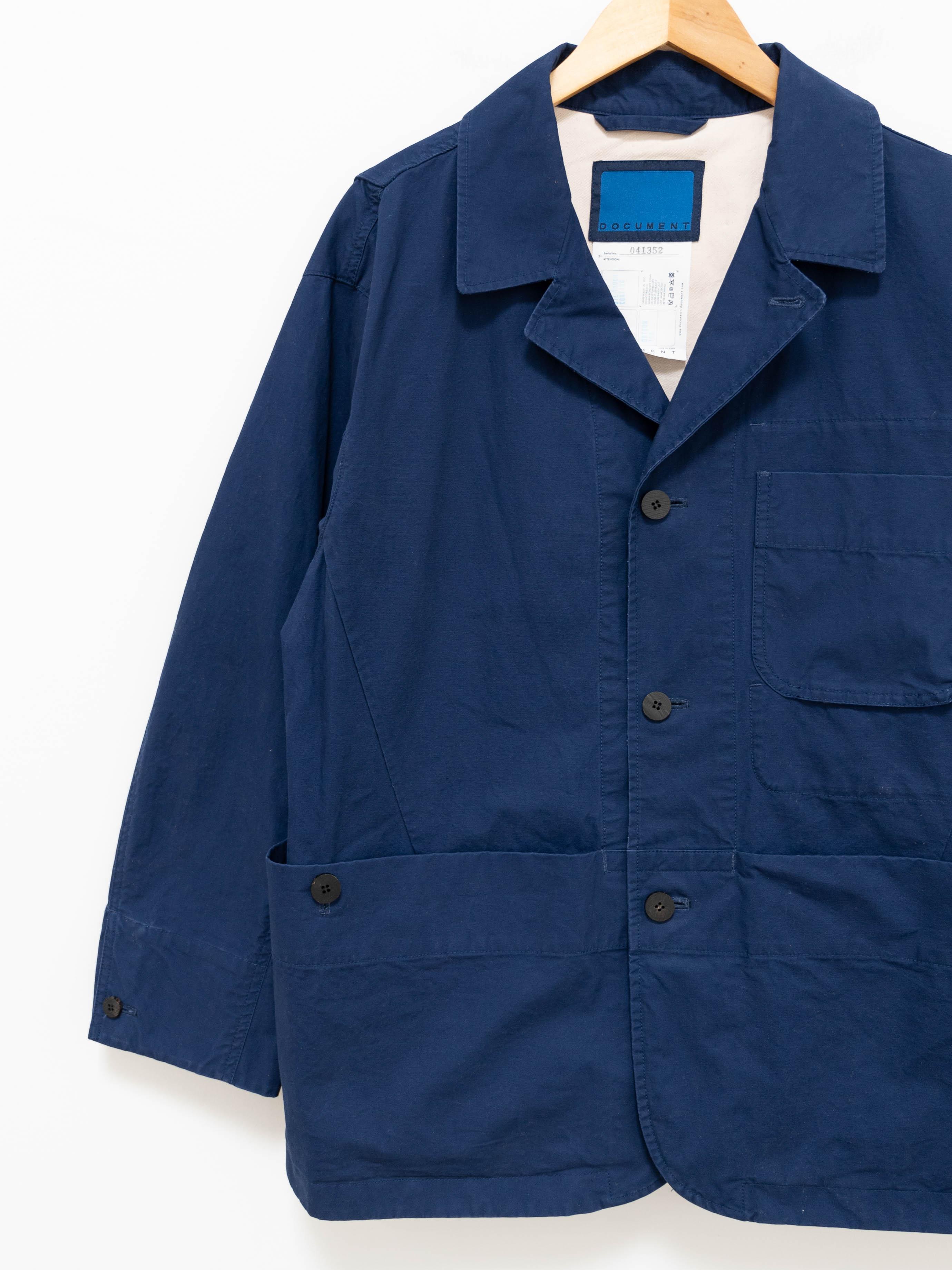 Namu Shop - Document Light Wax Fishing Jacket - Indigo