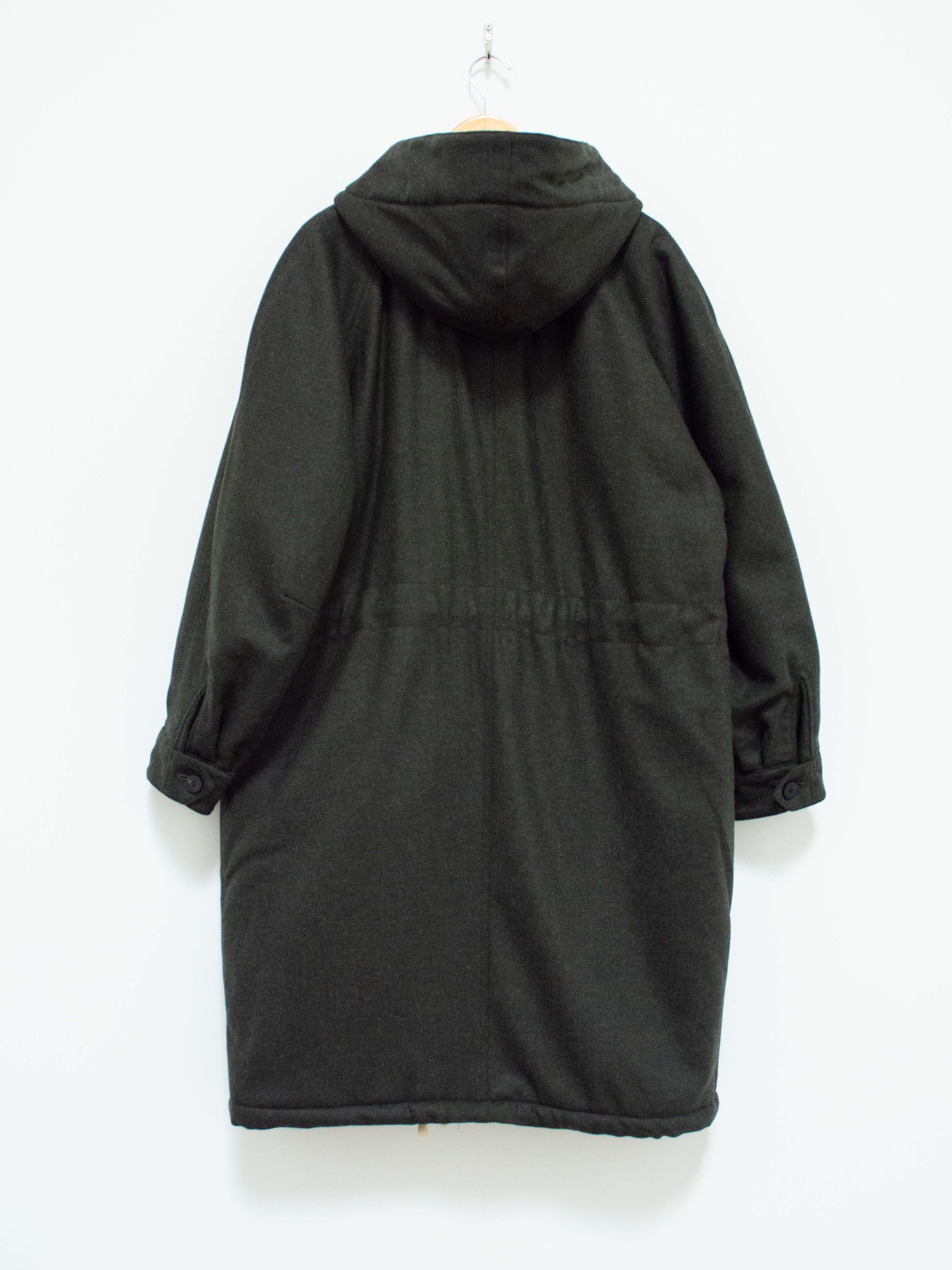 Namu Shop - Document Lightweight Padded Wool Parka - Forest Green
