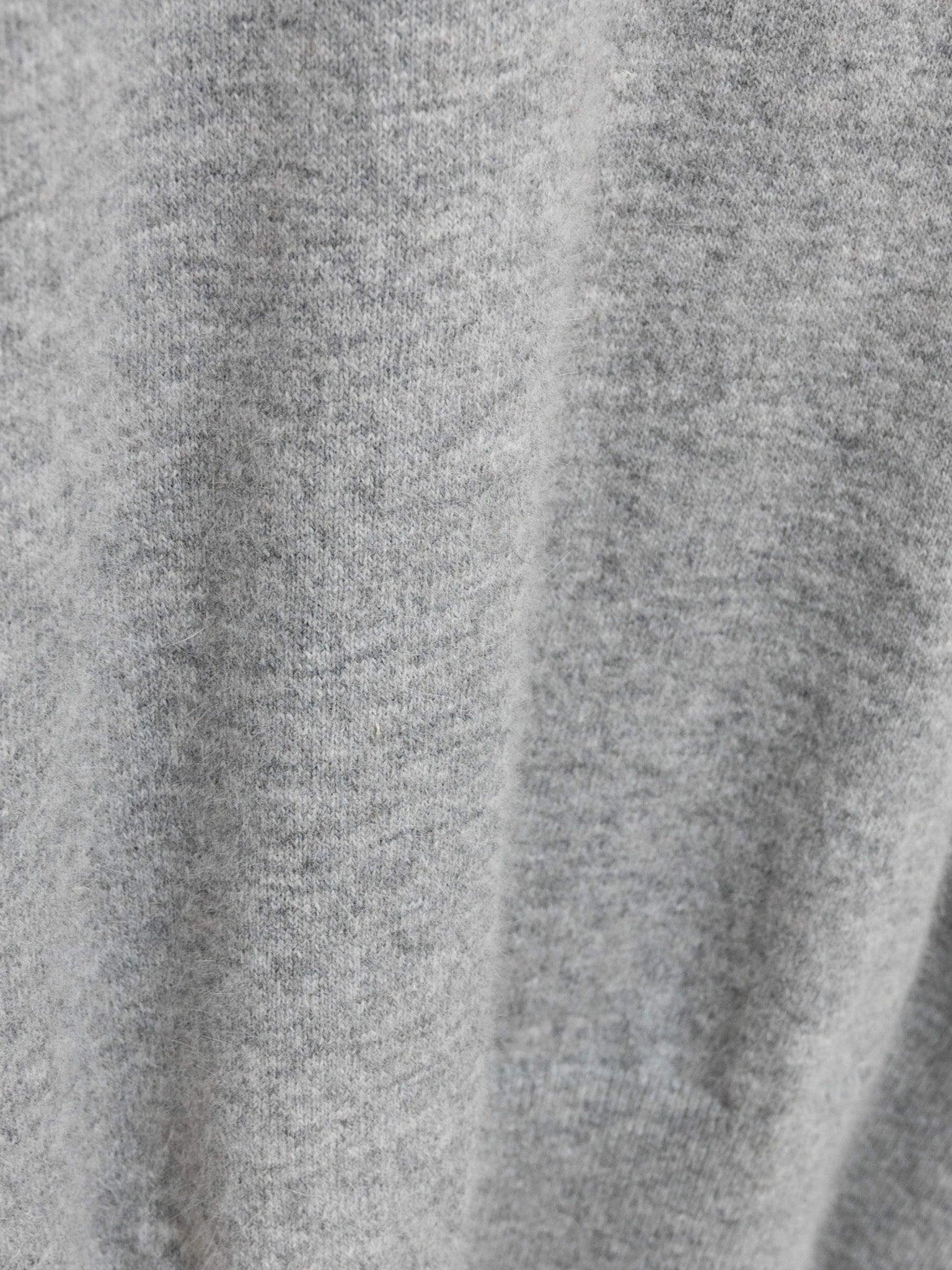 Namu Shop - Document Mockneck Fox Wool Knit - Gray