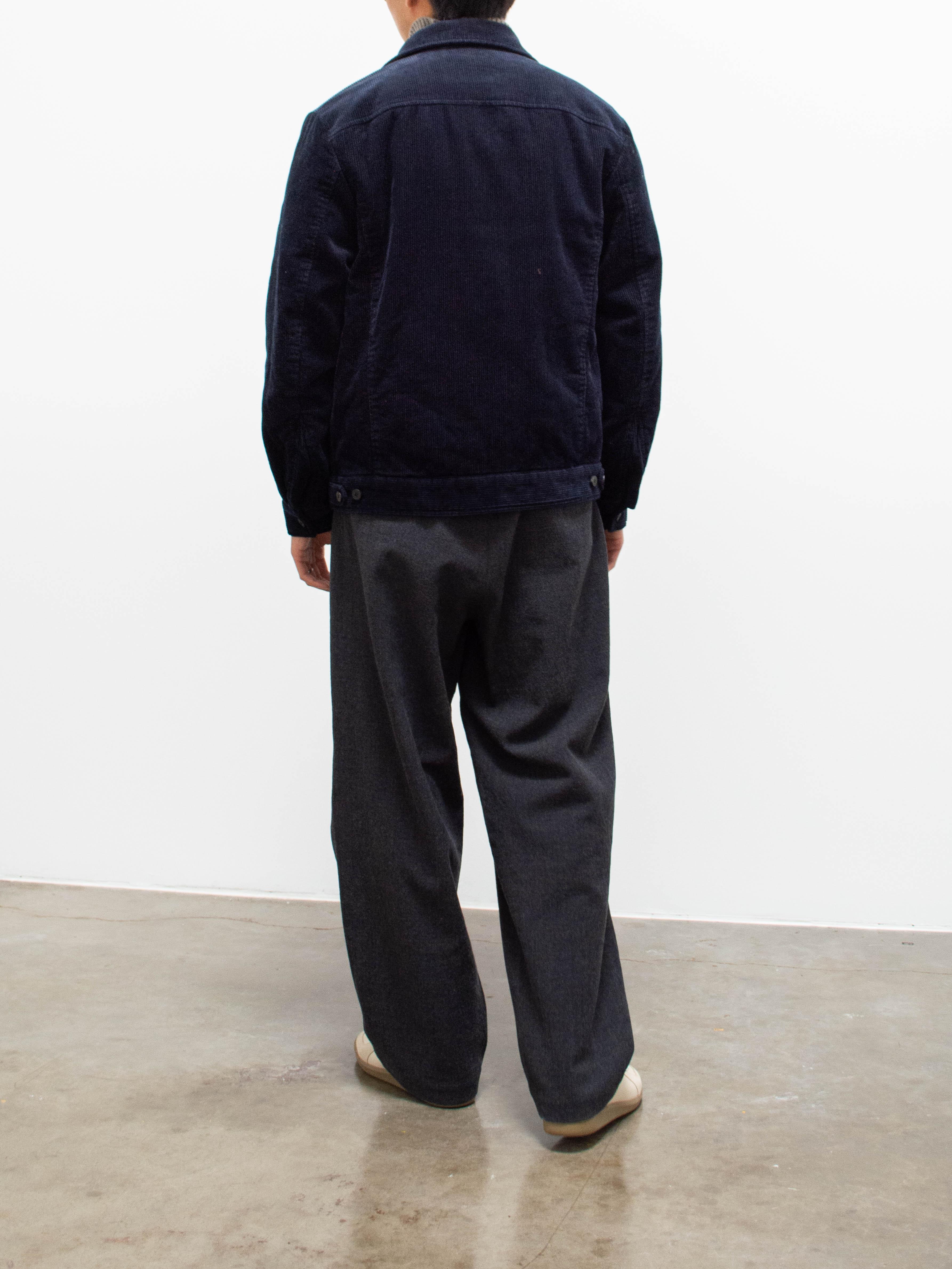 Namu Shop - Document Padded Corduroy Jacket - Navy
