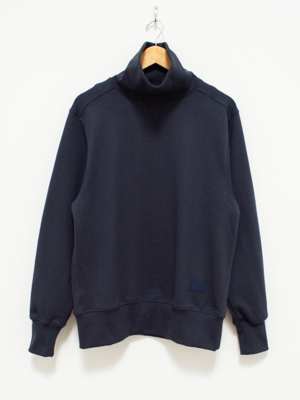 Namu Shop - Document Ribbed Turtleneck Sweat Jersey - Navy