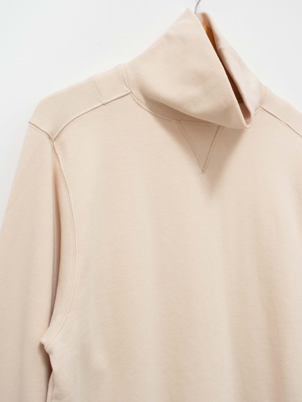 Namu Shop - Document Ribbed Turtleneck Sweat Jersey - Vaseline