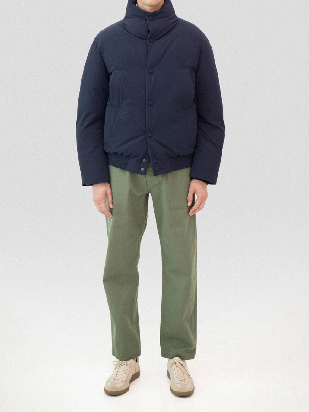 Namu Shop - Document Selvedge Cotton Pajama Pants - Khaki Green