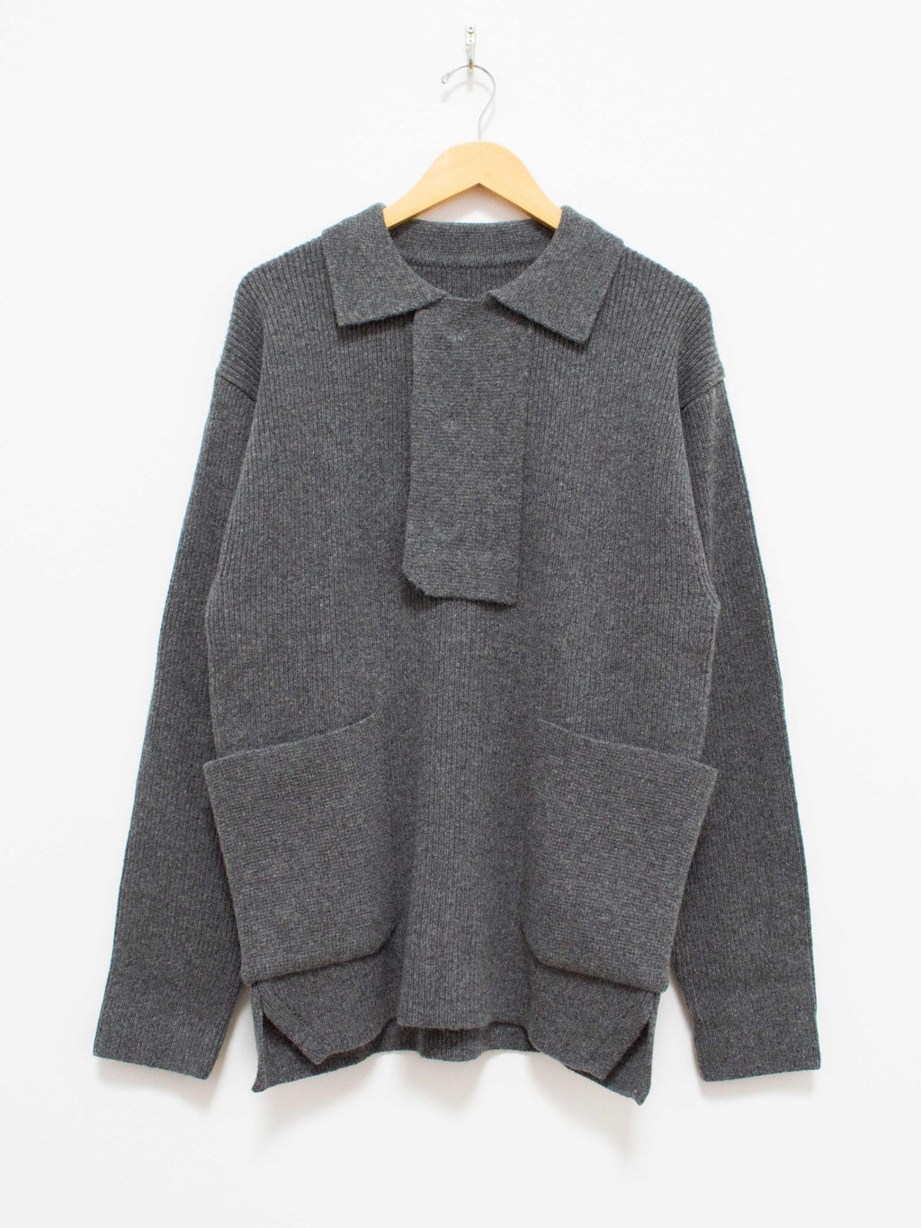 Namu Shop - Document Shirting Jacket Sweater - Gray