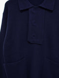 Namu Shop - Document Shirting Jacket Sweater - Navy