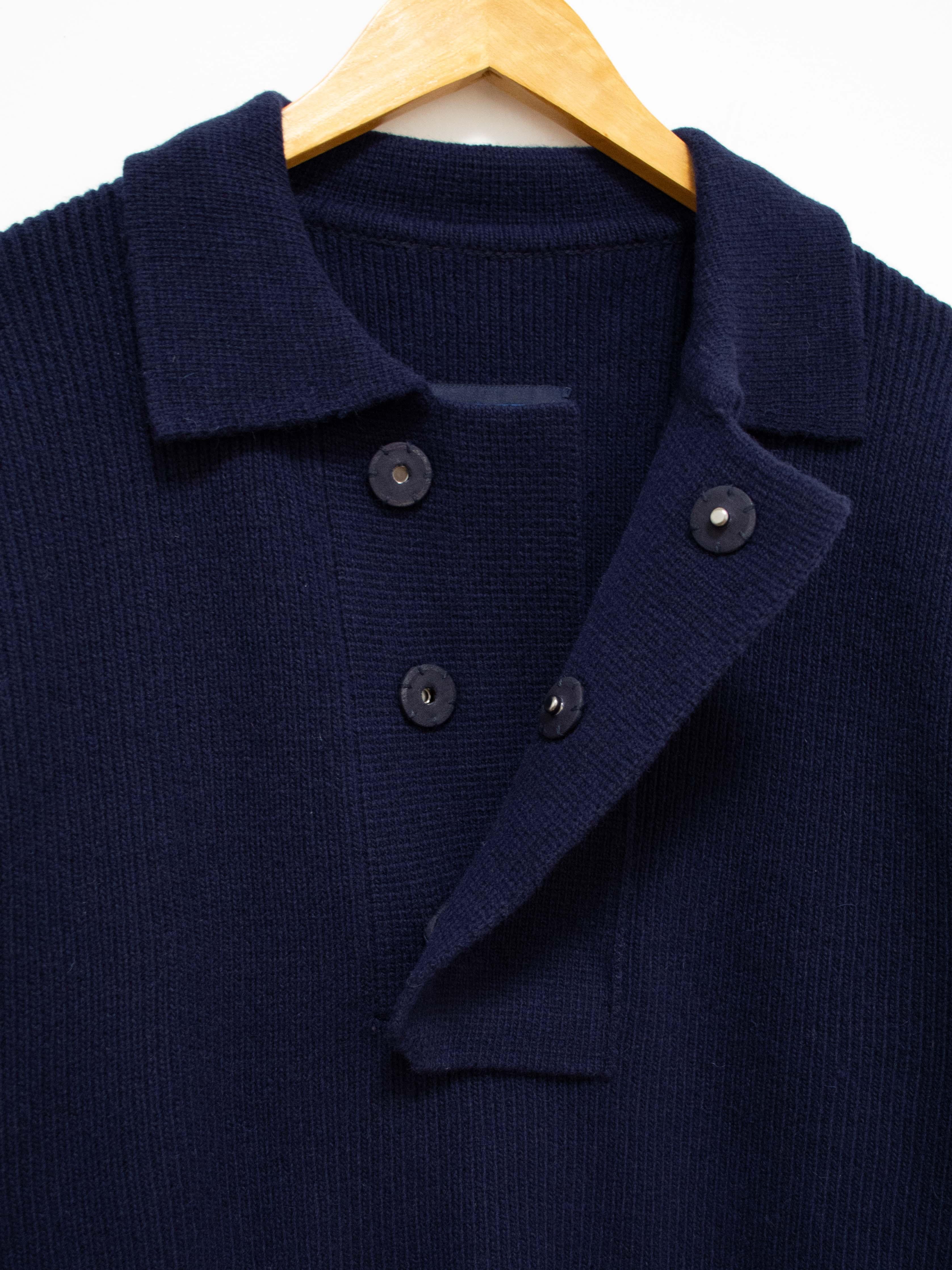 Namu Shop - Document Shirting Jacket Sweater - Navy