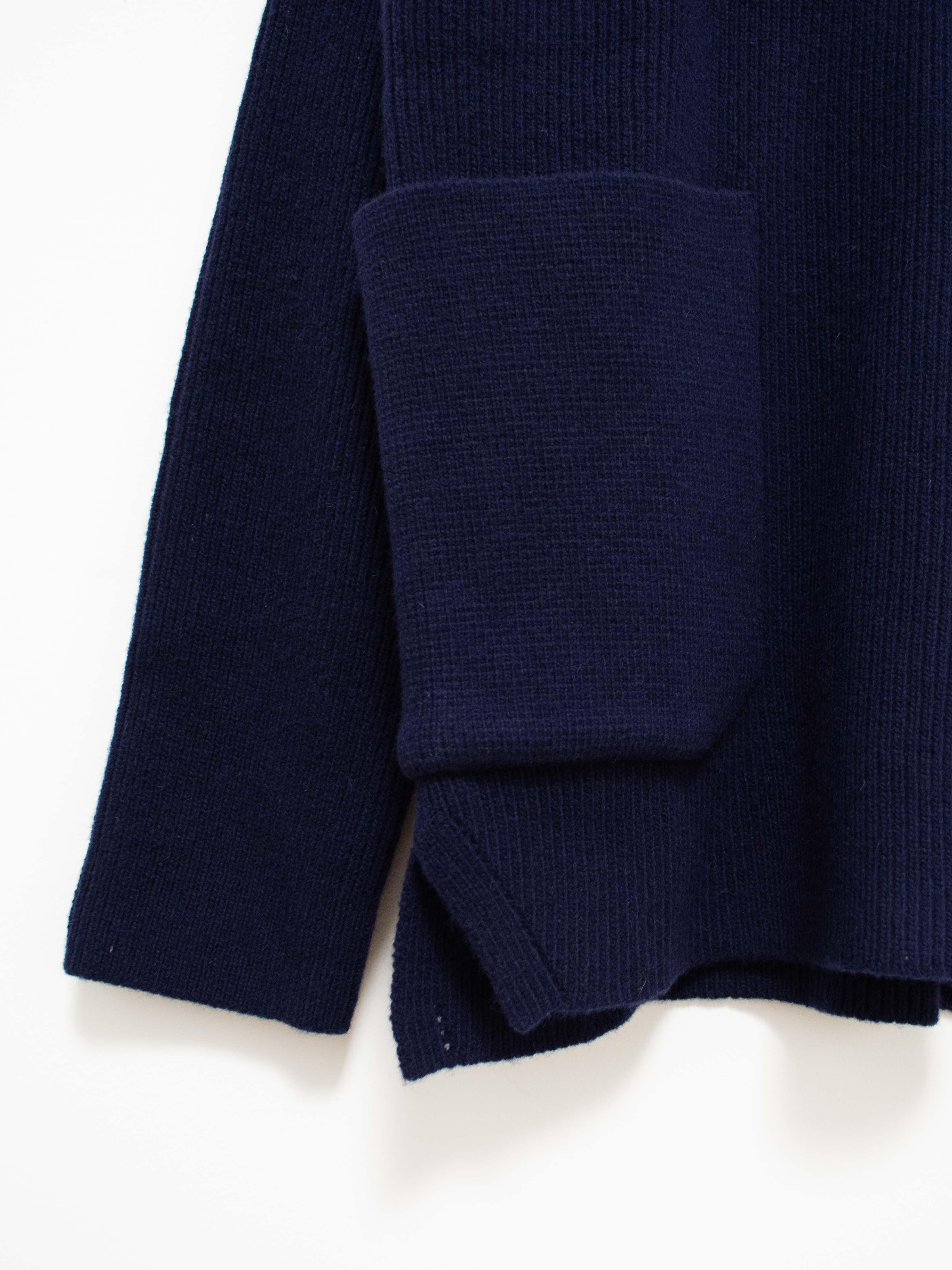 Namu Shop - Document Shirting Jacket Sweater - Navy