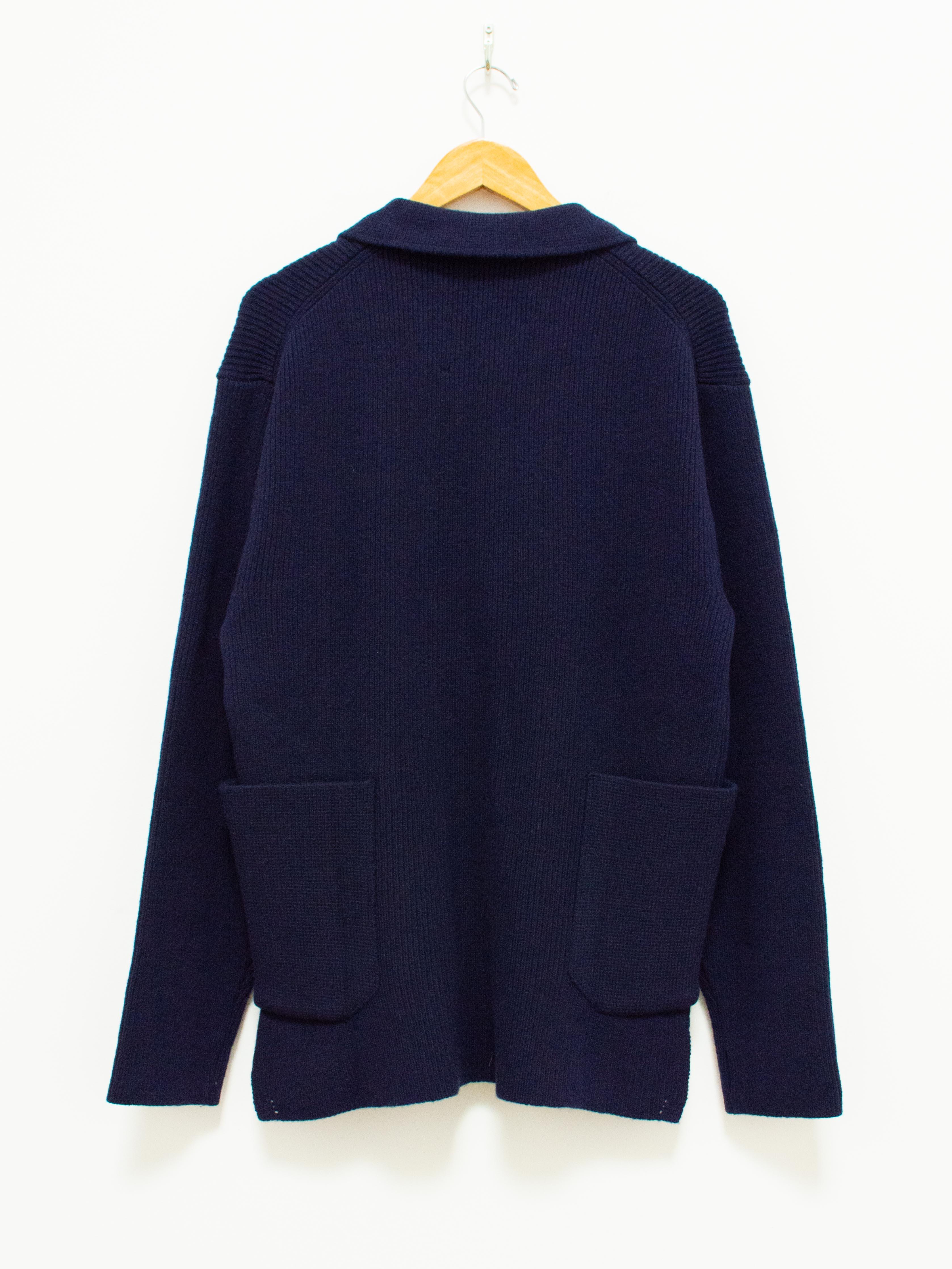 Namu Shop - Document Shirting Jacket Sweater - Navy