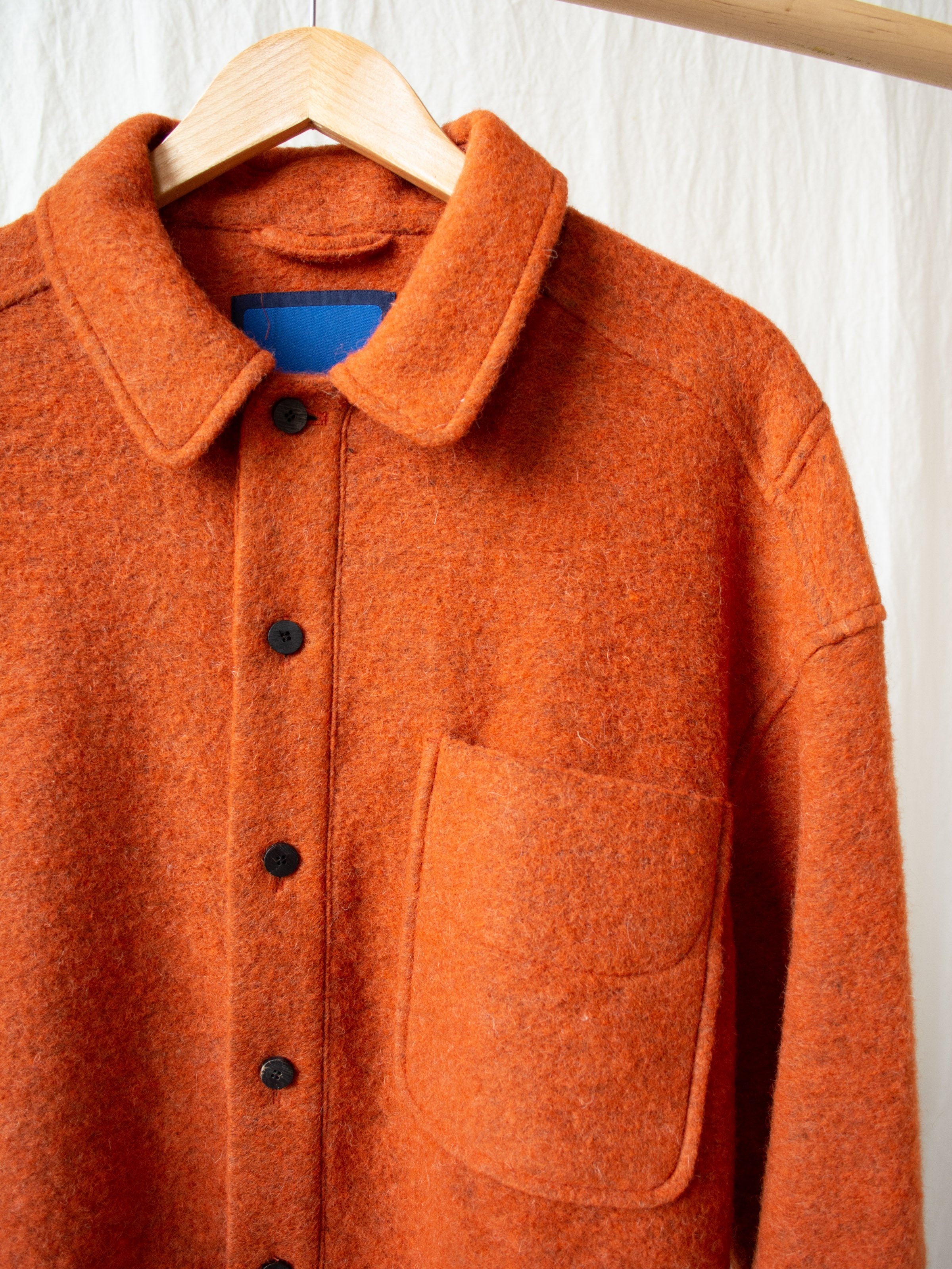 Namu Shop - Document Sliba Wool Shirt - Orange