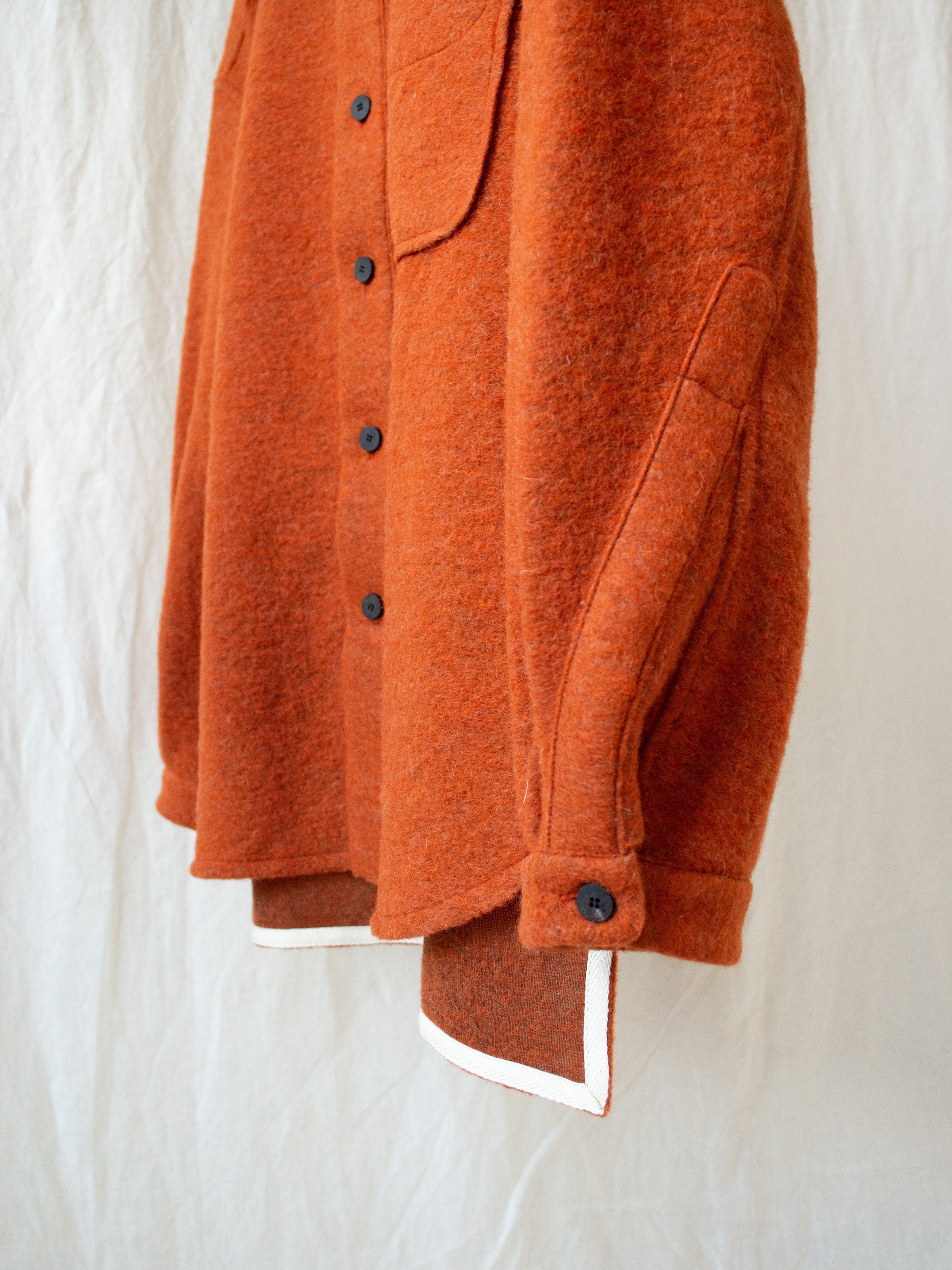 Namu Shop - Document Sliba Wool Shirt - Orange