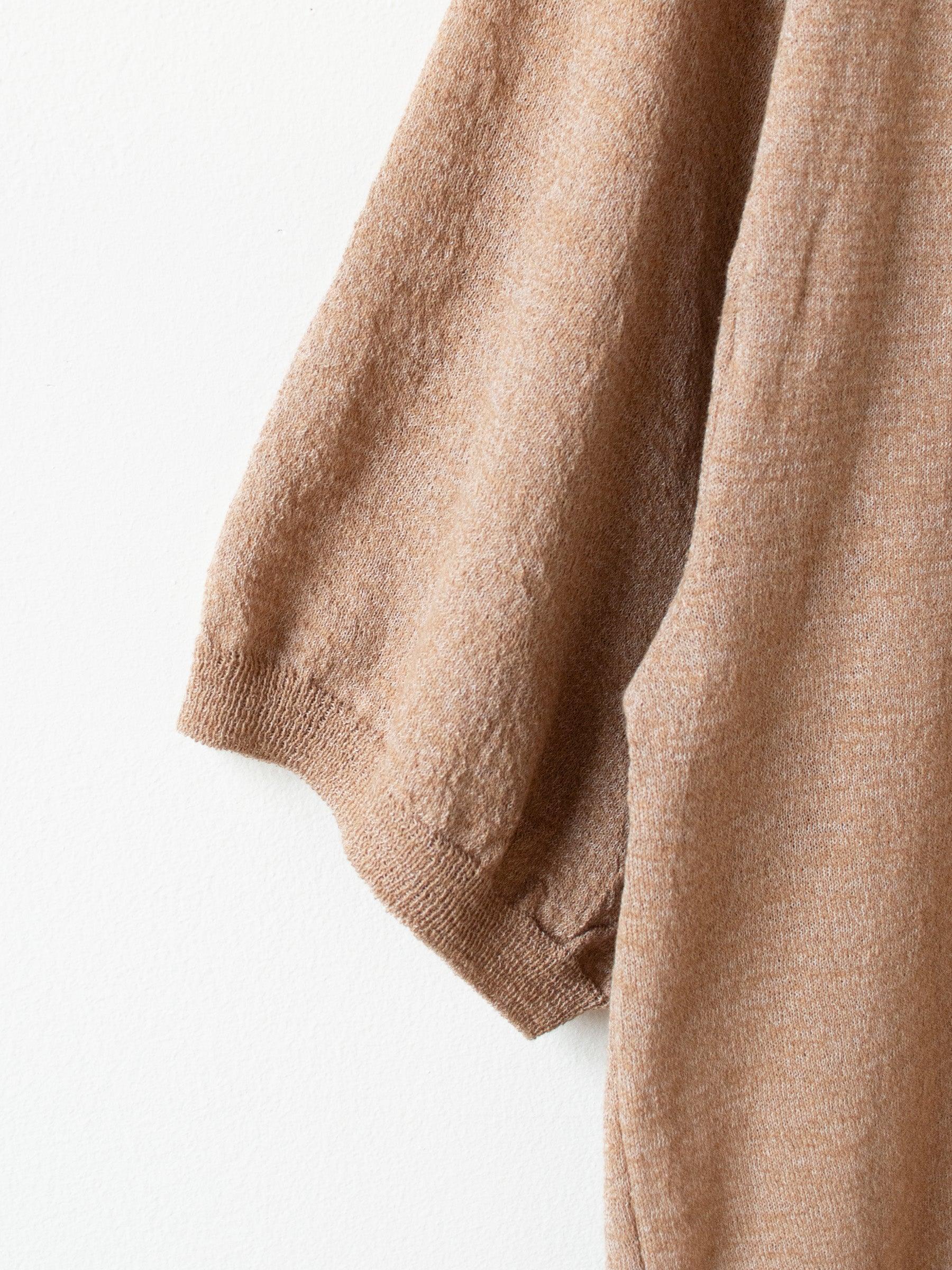 Namu Shop - Document S/S Relaxed Sweater - Beige