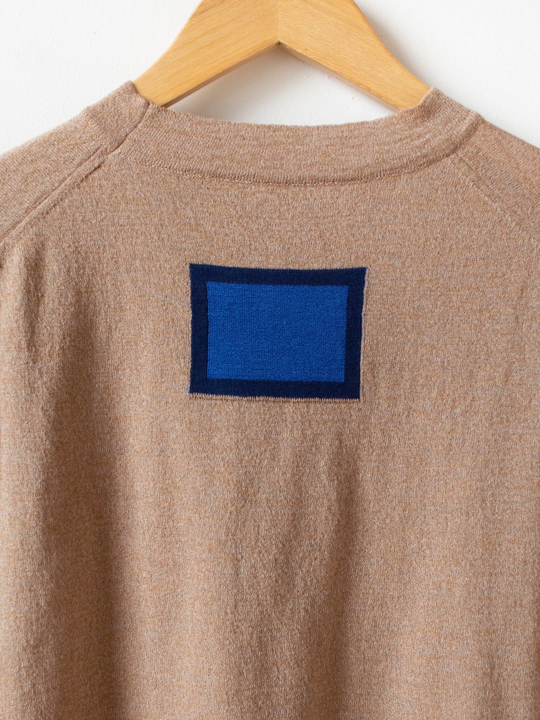 Namu Shop - Document S/S Relaxed Sweater - Beige