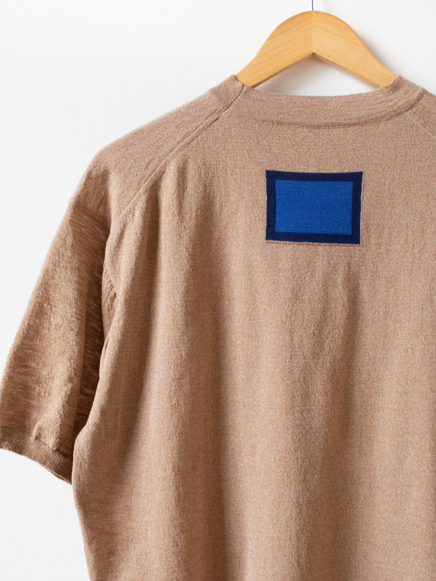 Namu Shop - Document S/S Relaxed Sweater - Beige