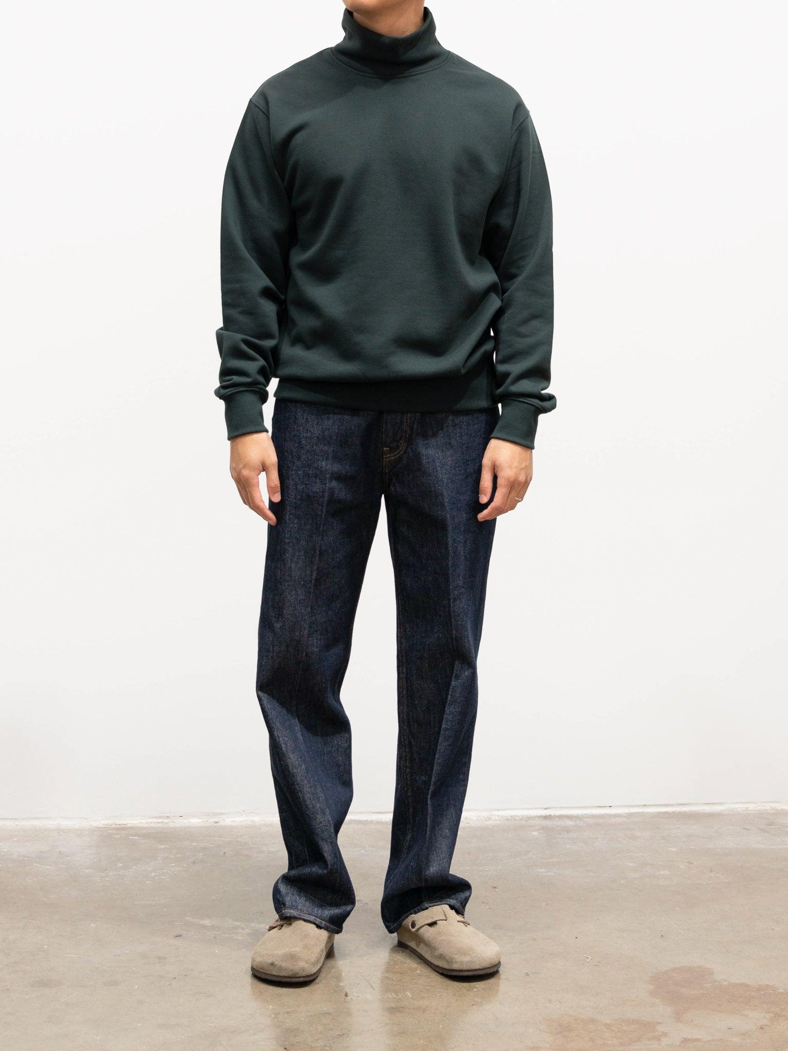 Namu Shop - Document Turtleneck Sweat Jersey - Green