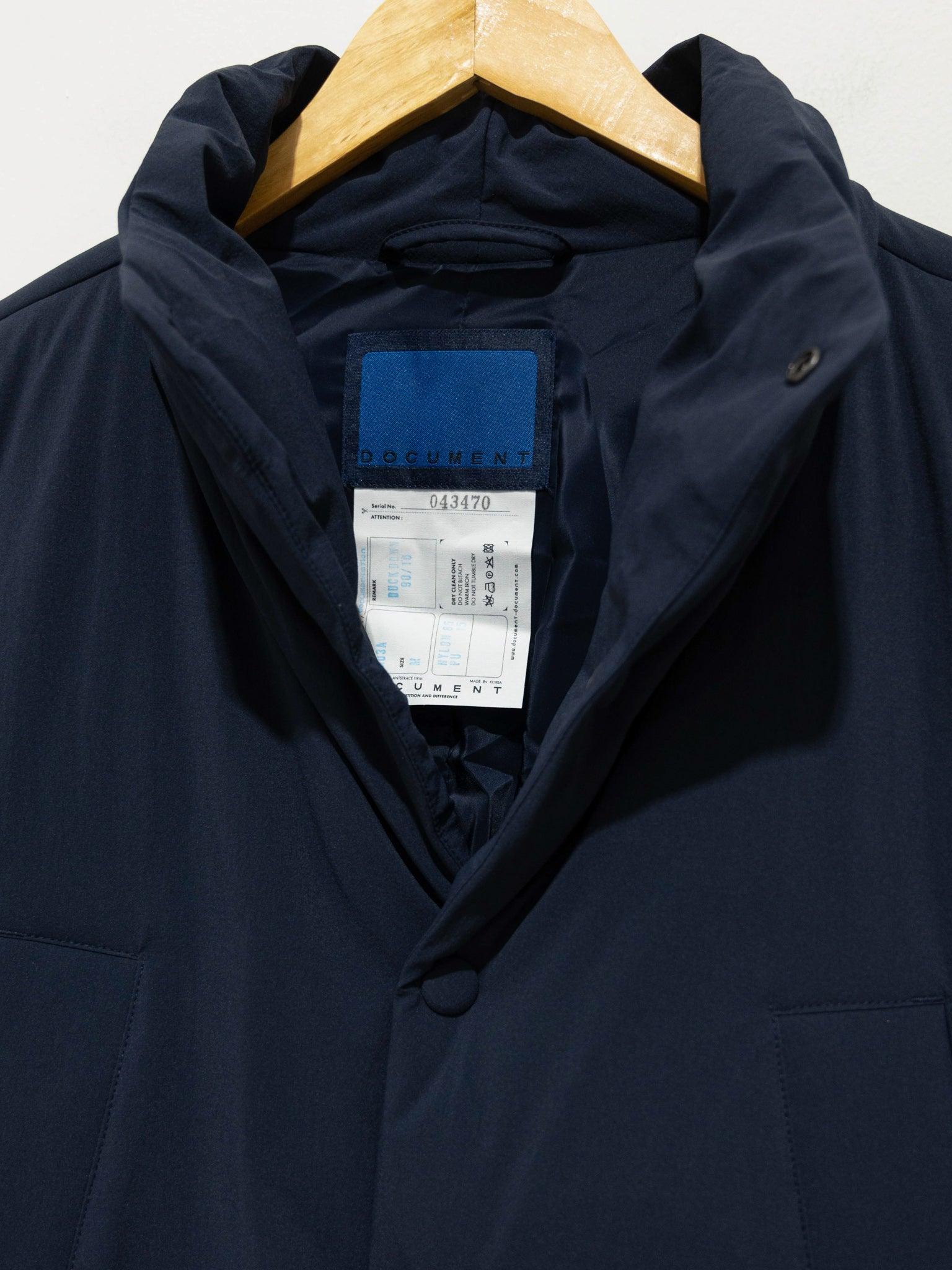Namu Shop - Document Varsity Down Jacket - Navy (restocked)
