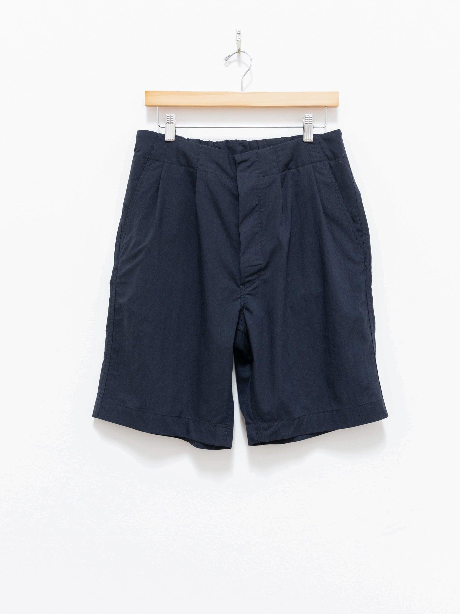 Namu Shop - Document Waterproof Tucked Shorts - Navy