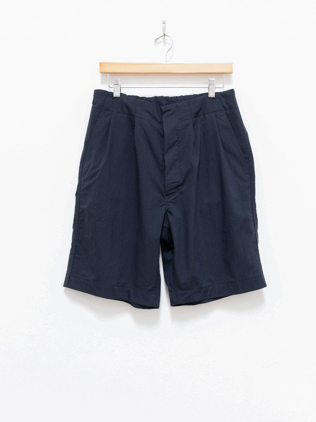 Namu Shop - Document Waterproof Tucked Shorts - Navy