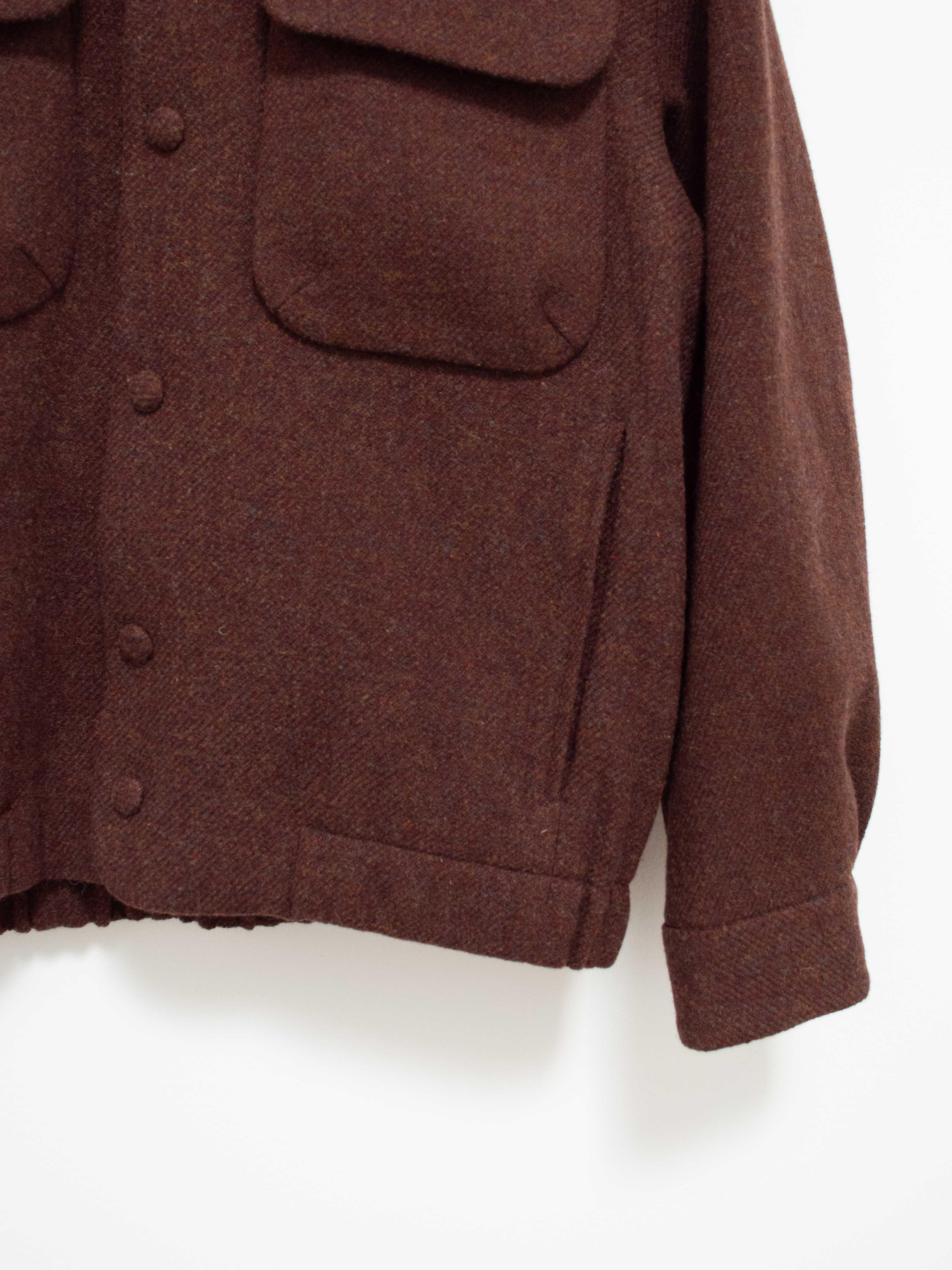 Namu Shop - Document Wool Cotton CPO Jacket - Brown
