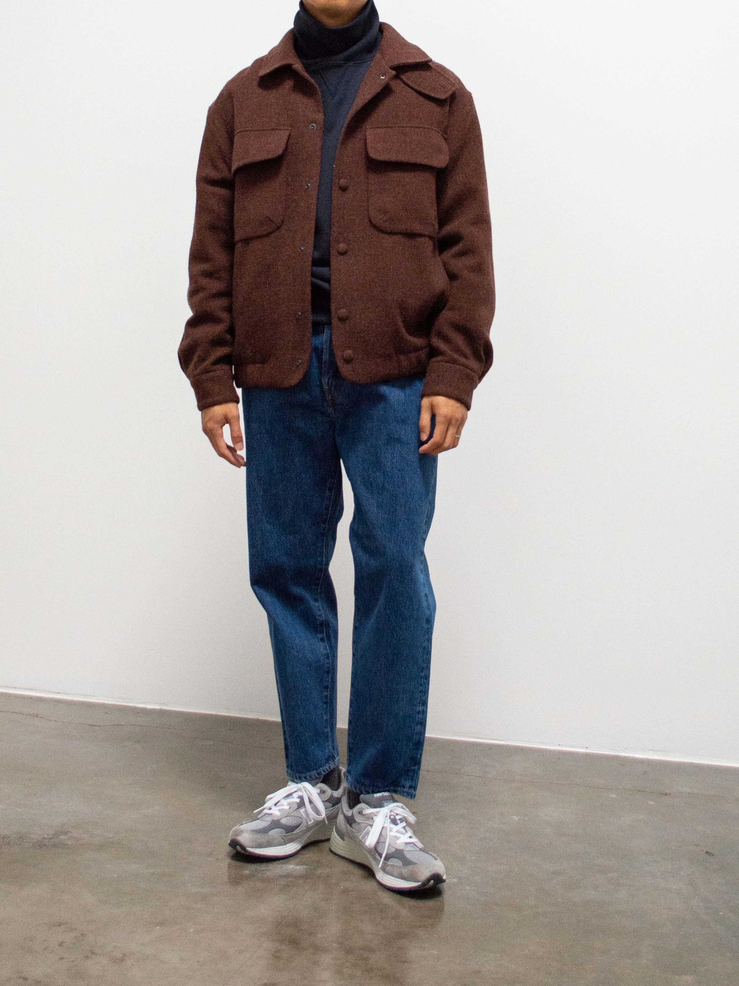 Namu Shop - Document Wool Cotton CPO Jacket - Brown