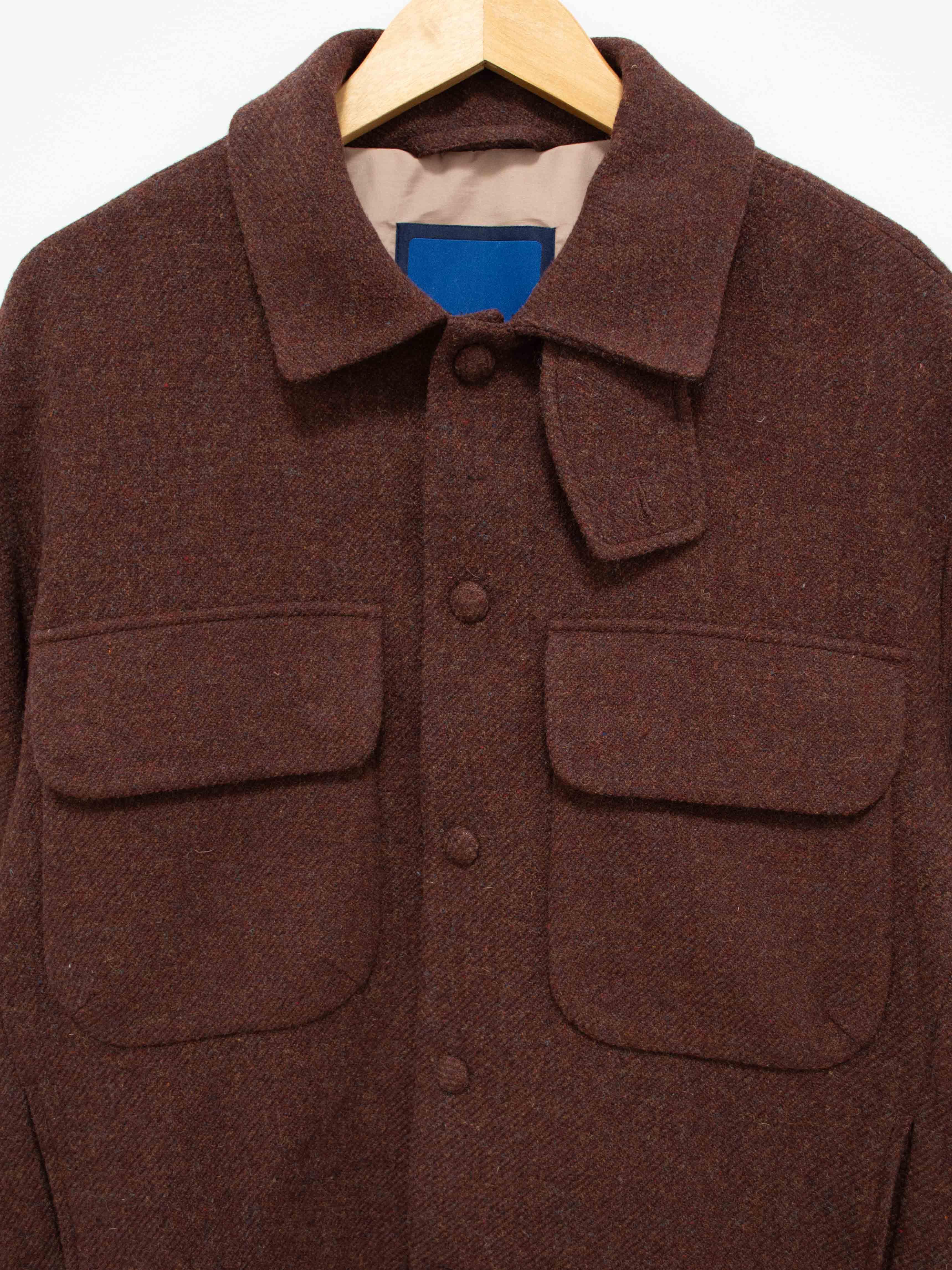 Namu Shop - Document Wool Cotton CPO Jacket - Brown