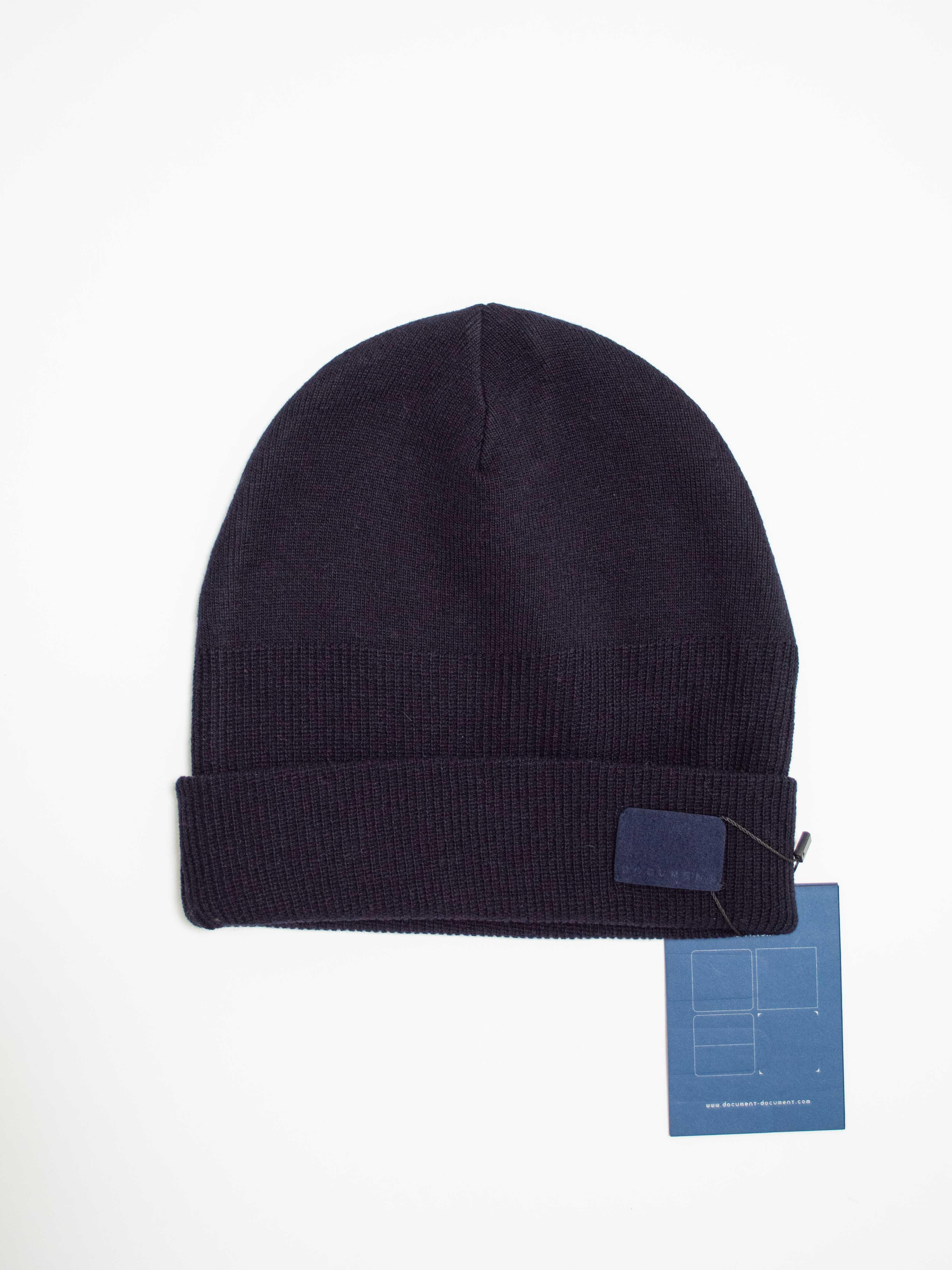Namu Shop - Document Wool Watch Cap - Off White, Navy (re-stocked)