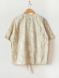 Namu Shop - Eastlogue Field Pullover Half Shirt - White Hand Dyed