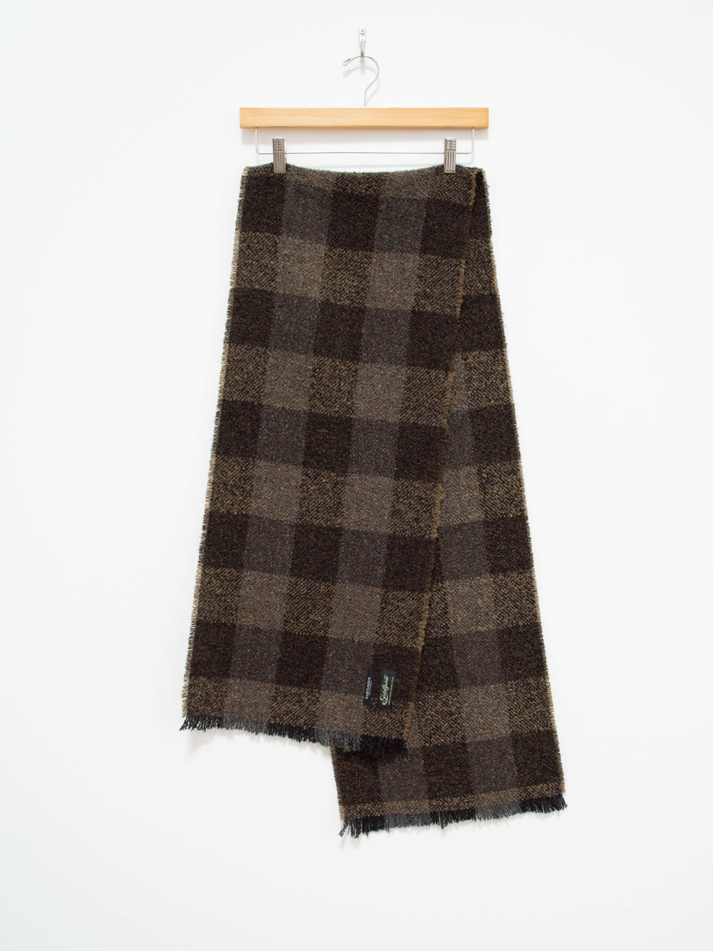 Namu Shop - Eastlogue Fringe Scarf - Brown Check