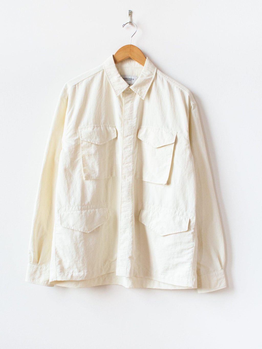 Namu Shop - Eastlogue M65 Shirt - Off White Nylon Washer