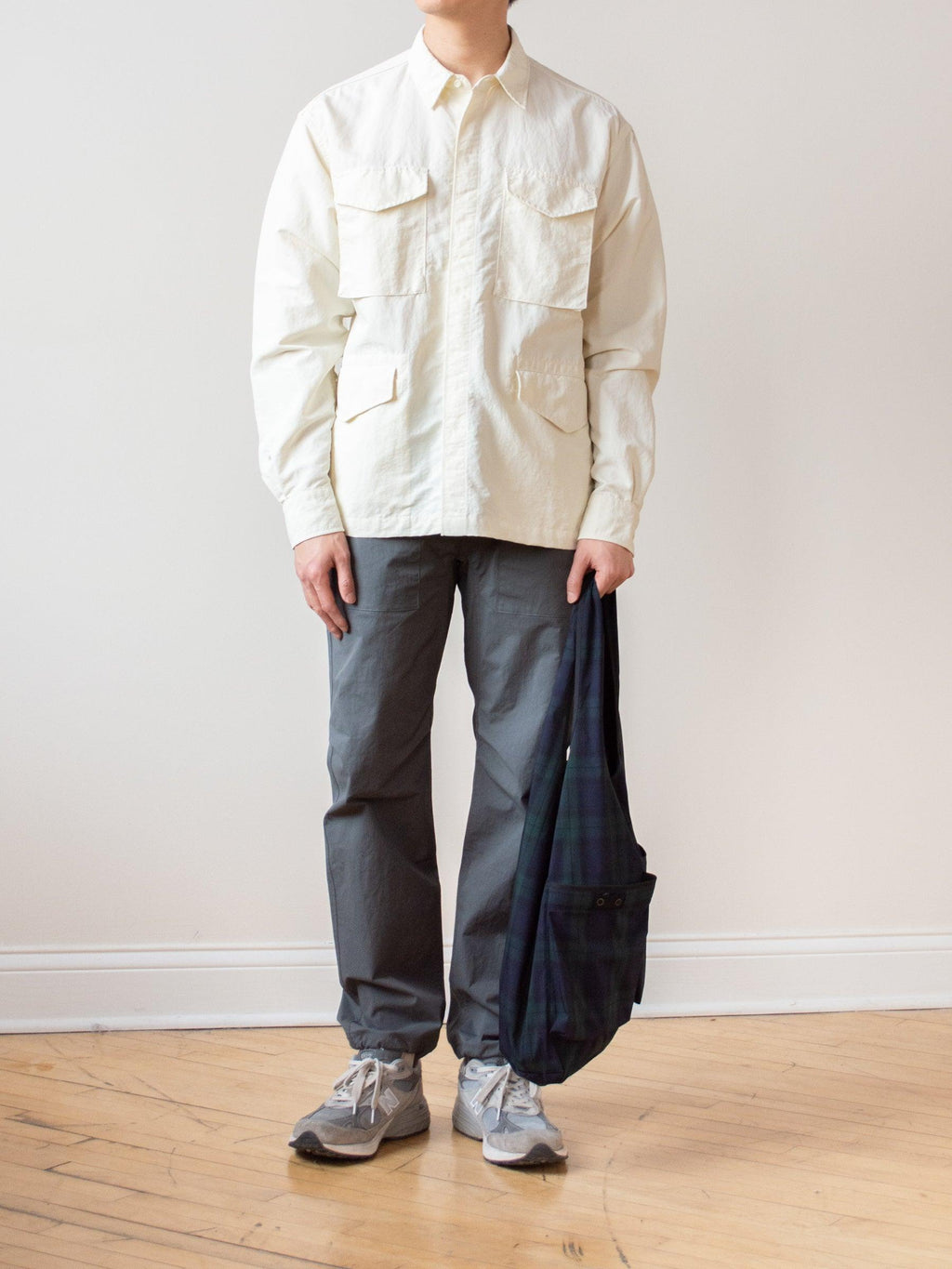 Namu Shop - Eastlogue M65 Shirt - Off White Nylon Washer