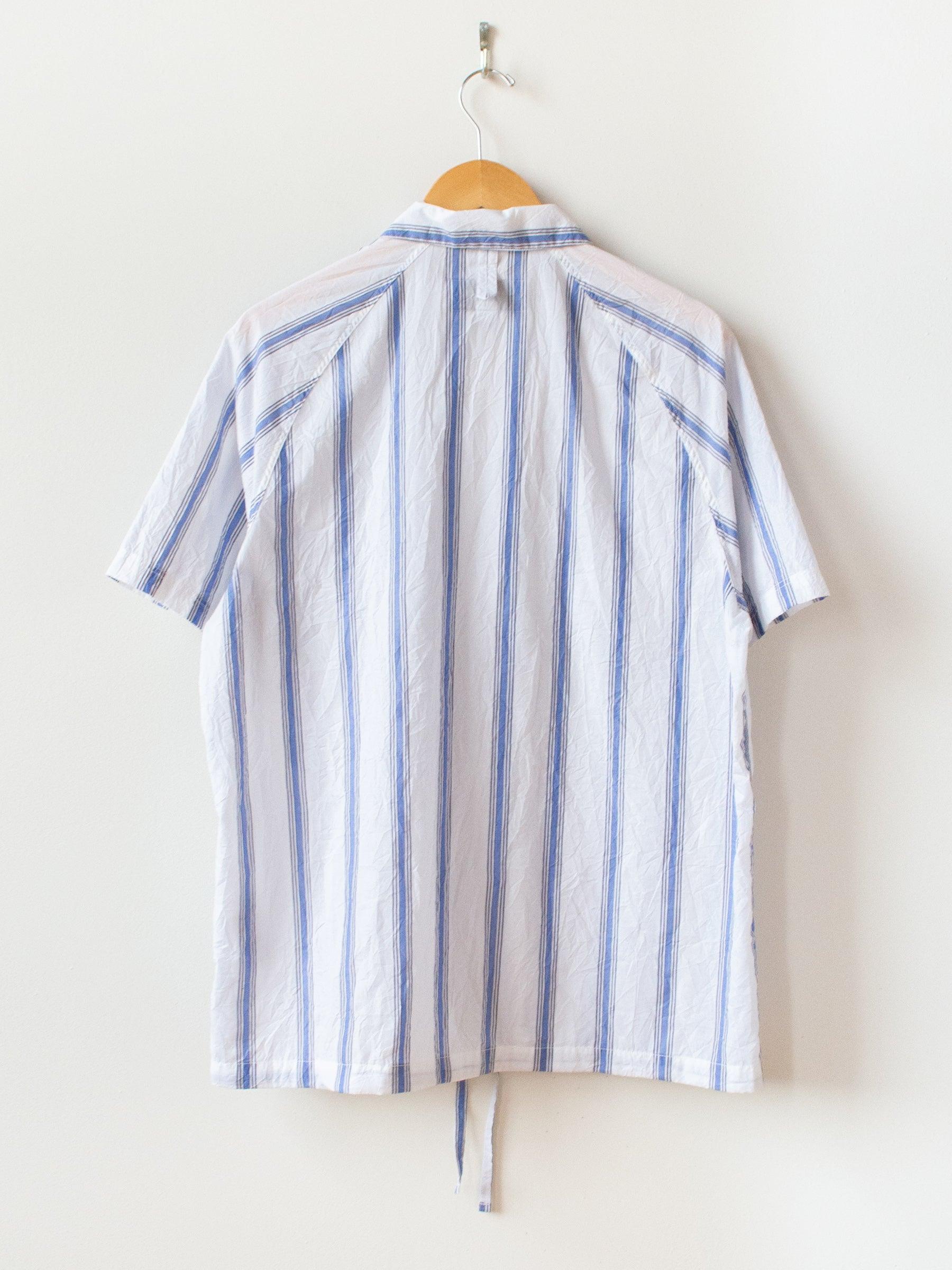 Namu Shop - Eastlogue Scout Pullover Half Shirt - Crinkle Blue Stripe