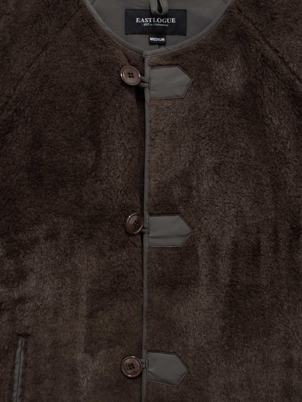 Namu Shop - Eastlogue Shearing Cardigan - Brown