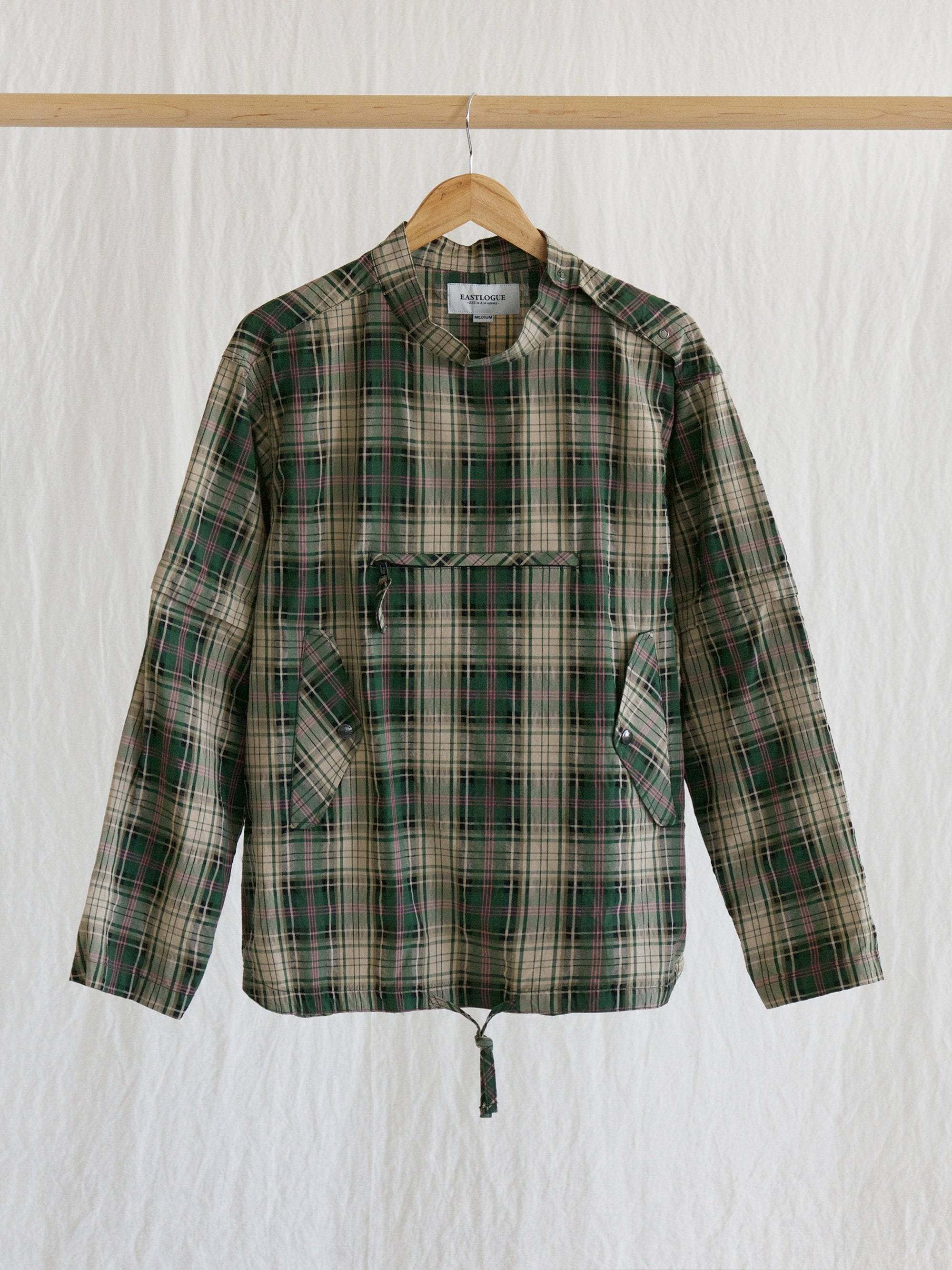 Namu Shop - Eastlogue Smock Shirt - Green Multi Check