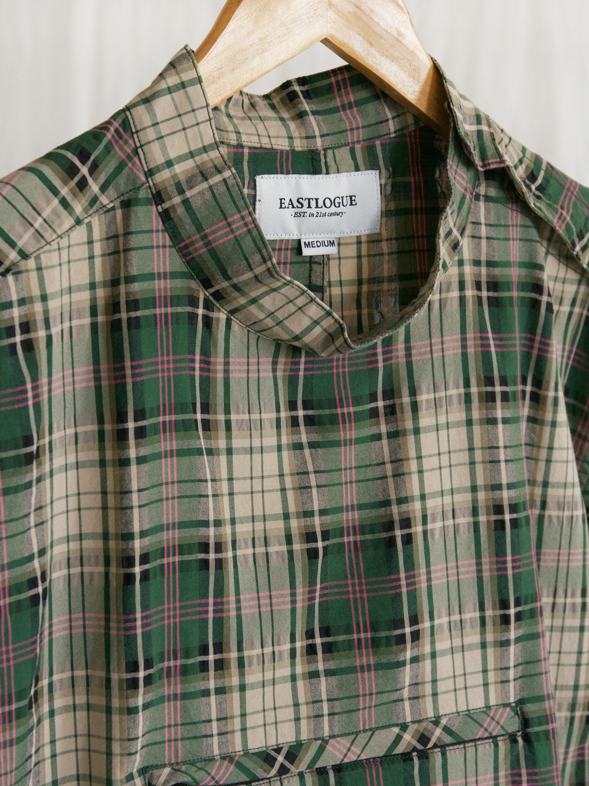 Namu Shop - Eastlogue Smock Shirt - Green Multi Check