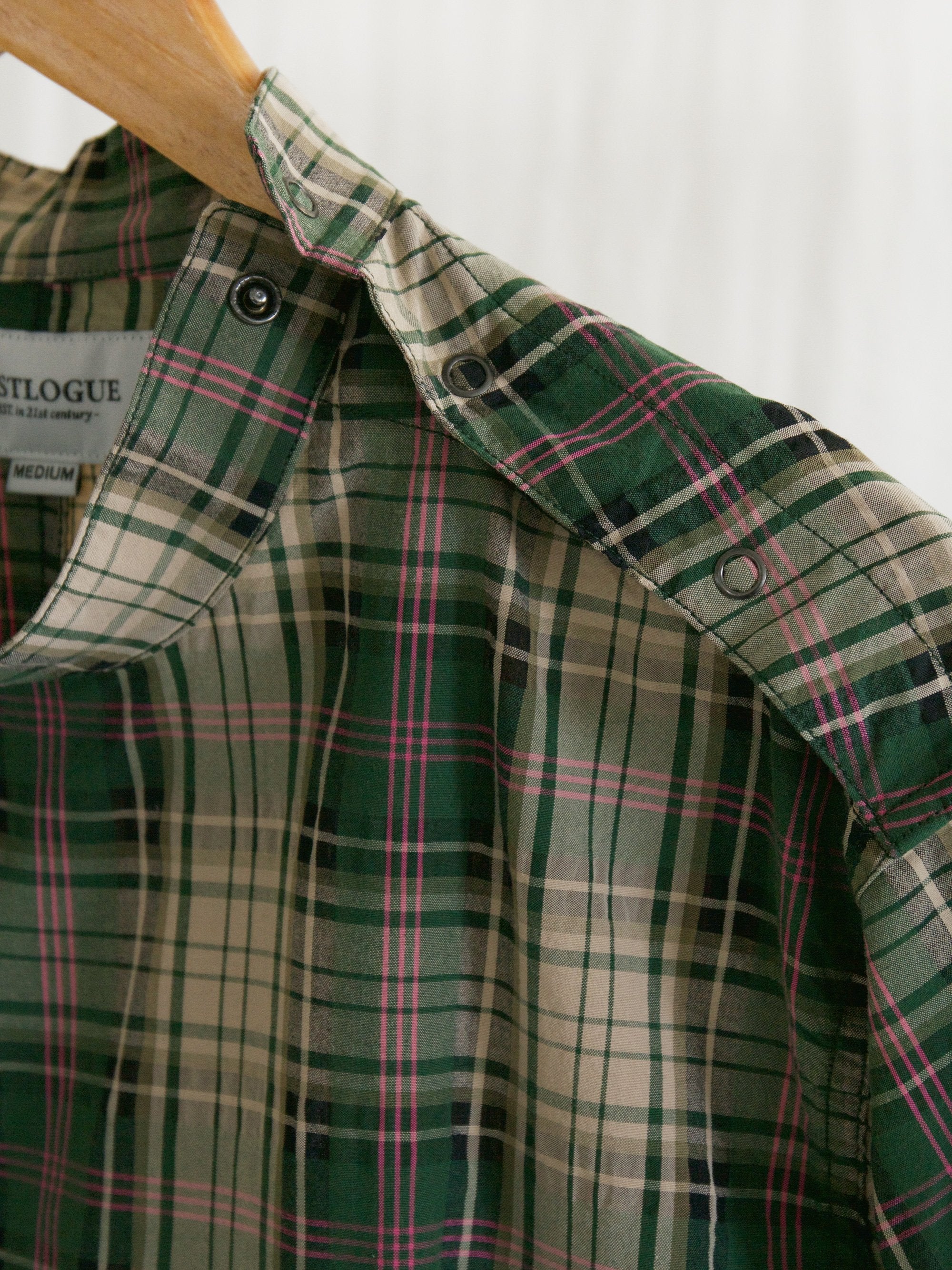 Namu Shop - Eastlogue Smock Shirt - Green Multi Check