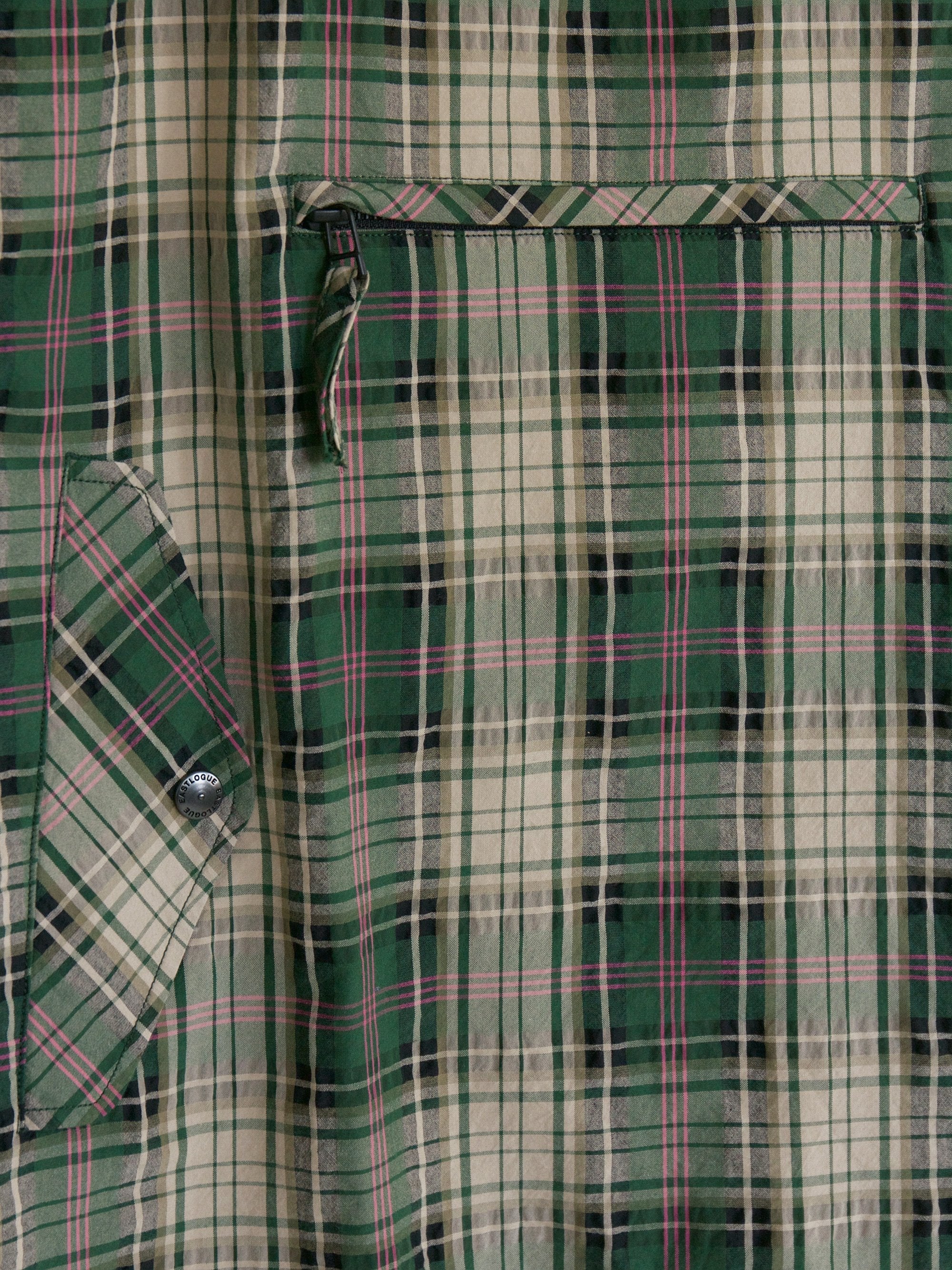 Namu Shop - Eastlogue Smock Shirt - Green Multi Check