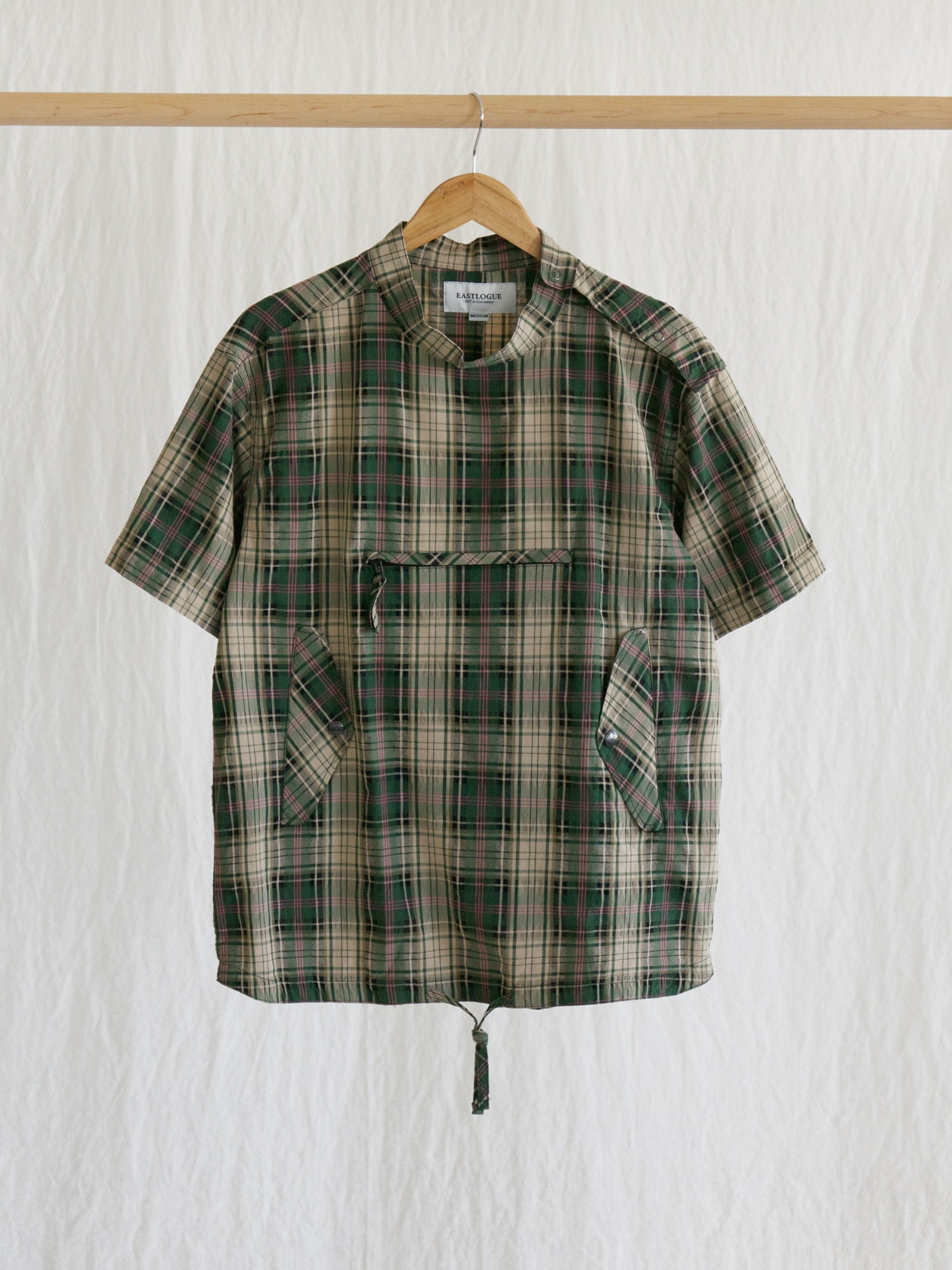Namu Shop - Eastlogue Smock Shirt - Green Multi Check