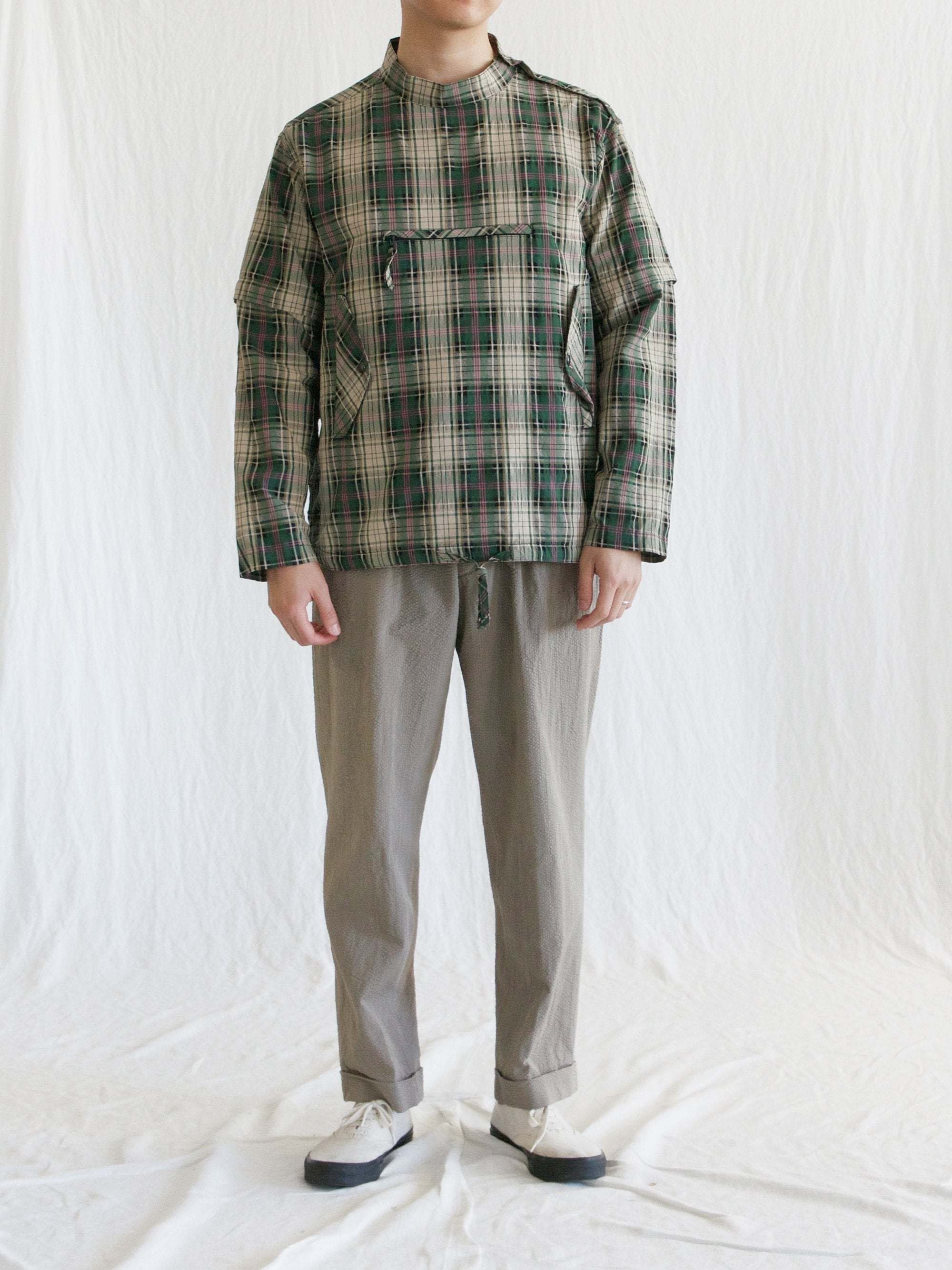 Namu Shop - Eastlogue Smock Shirt - Green Multi Check