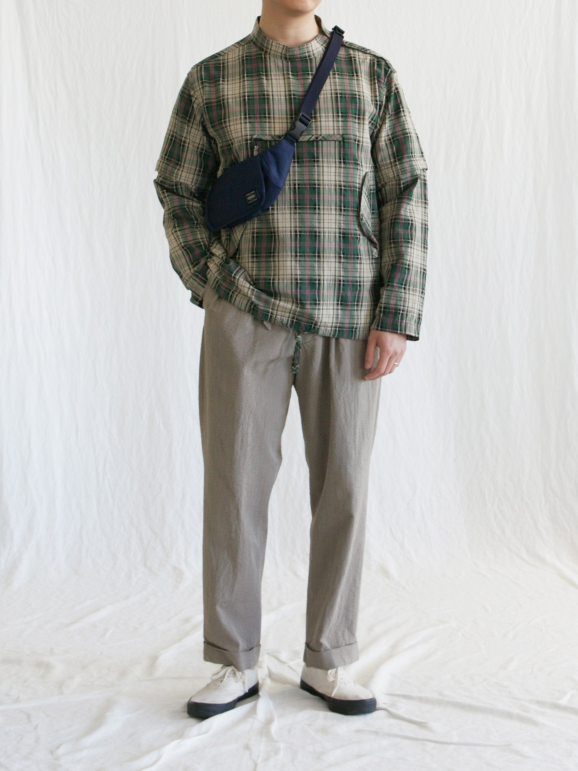 Namu Shop - Eastlogue Smock Shirt - Green Multi Check
