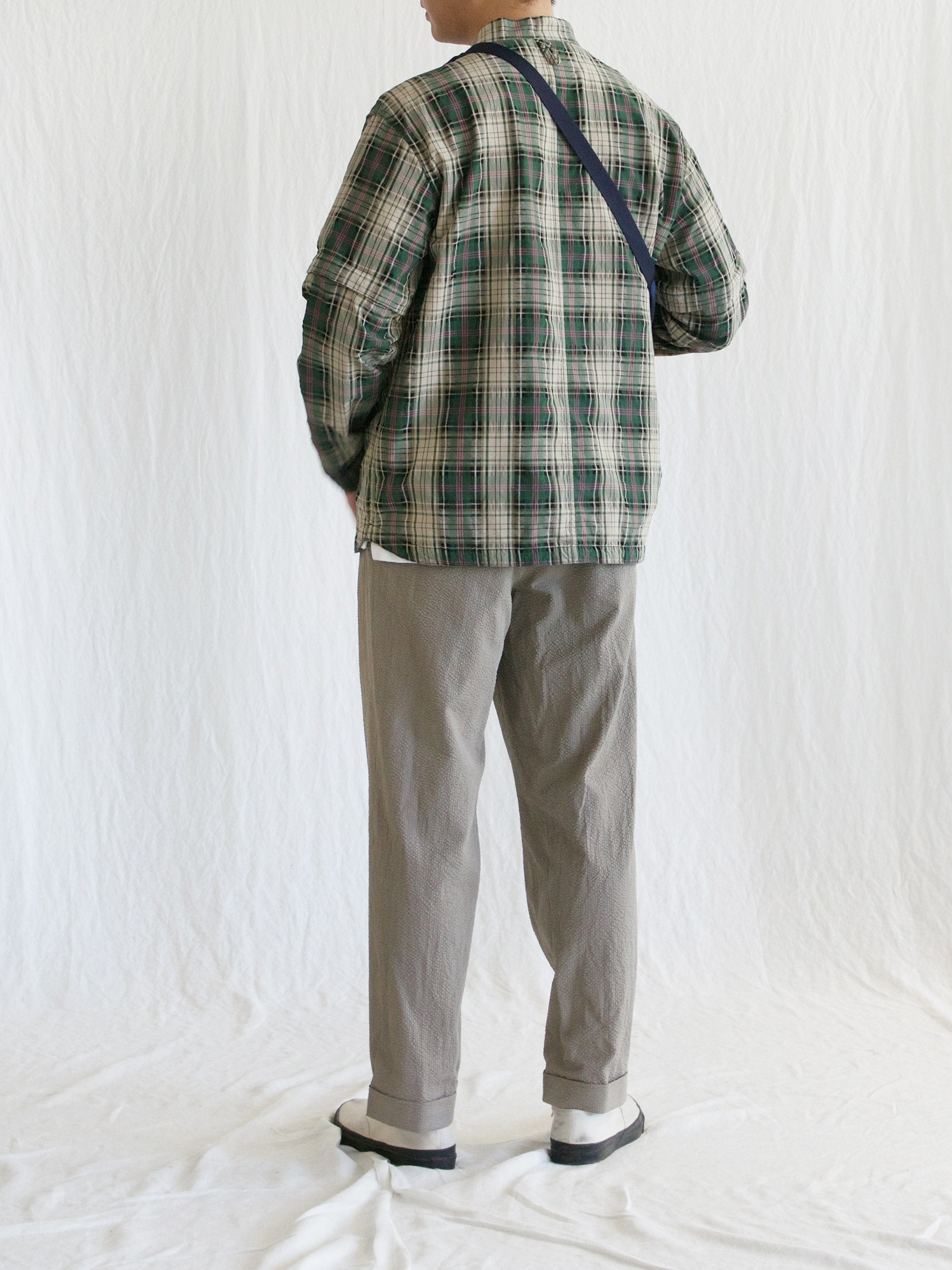 Namu Shop - Eastlogue Smock Shirt - Green Multi Check