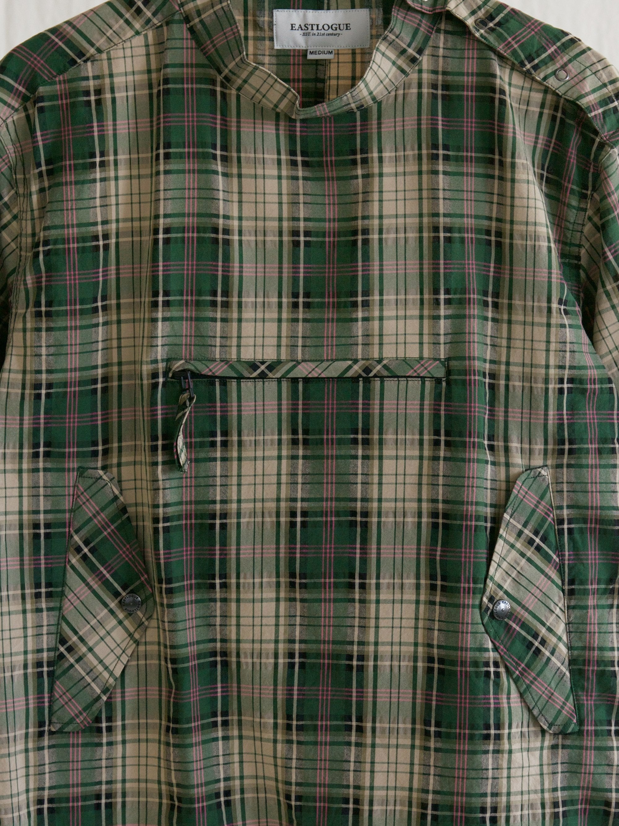 Namu Shop - Eastlogue Smock Shirt - Green Multi Check
