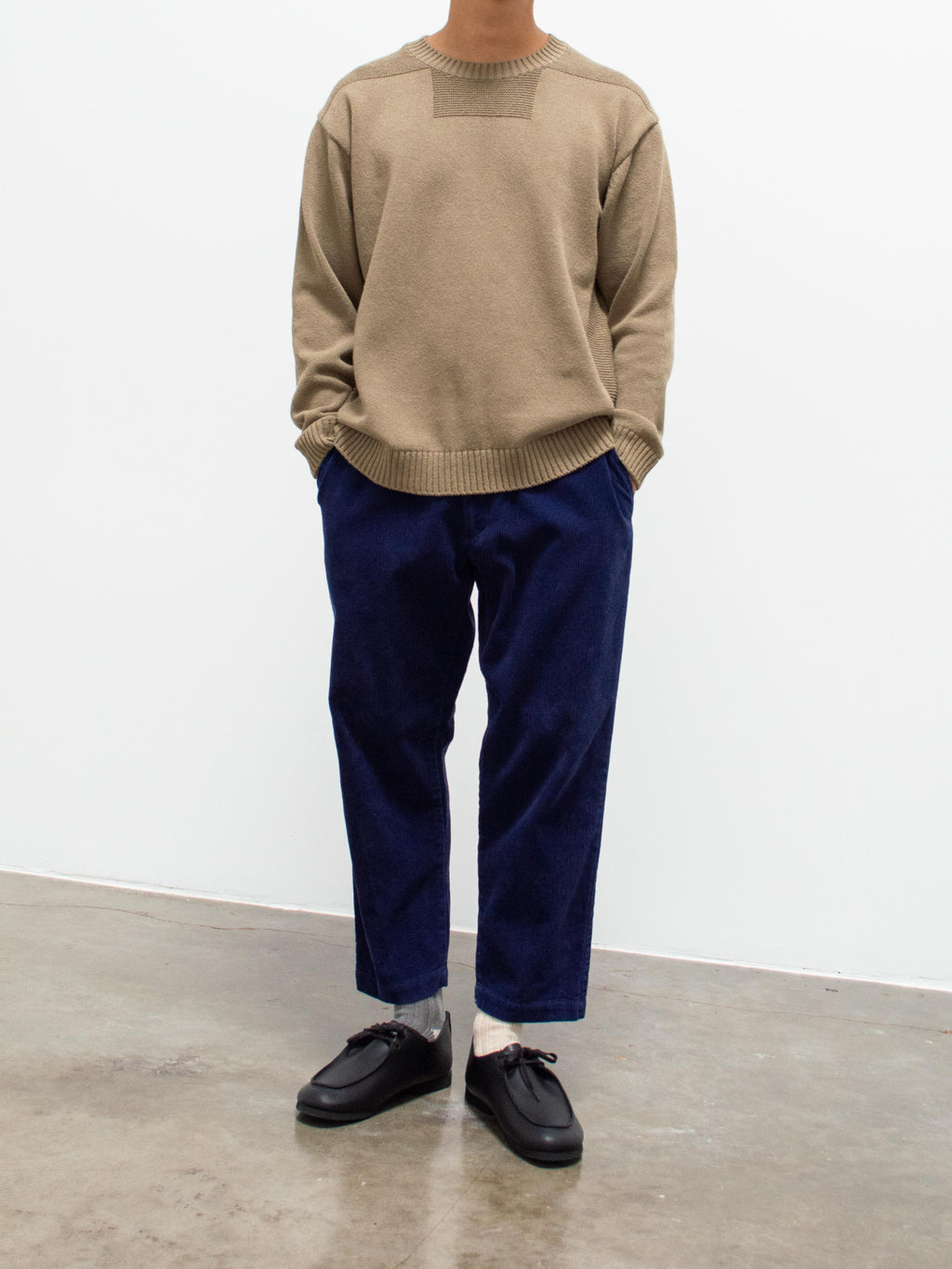 Namu Shop - Eastlogue Square Neck Knit - Beige