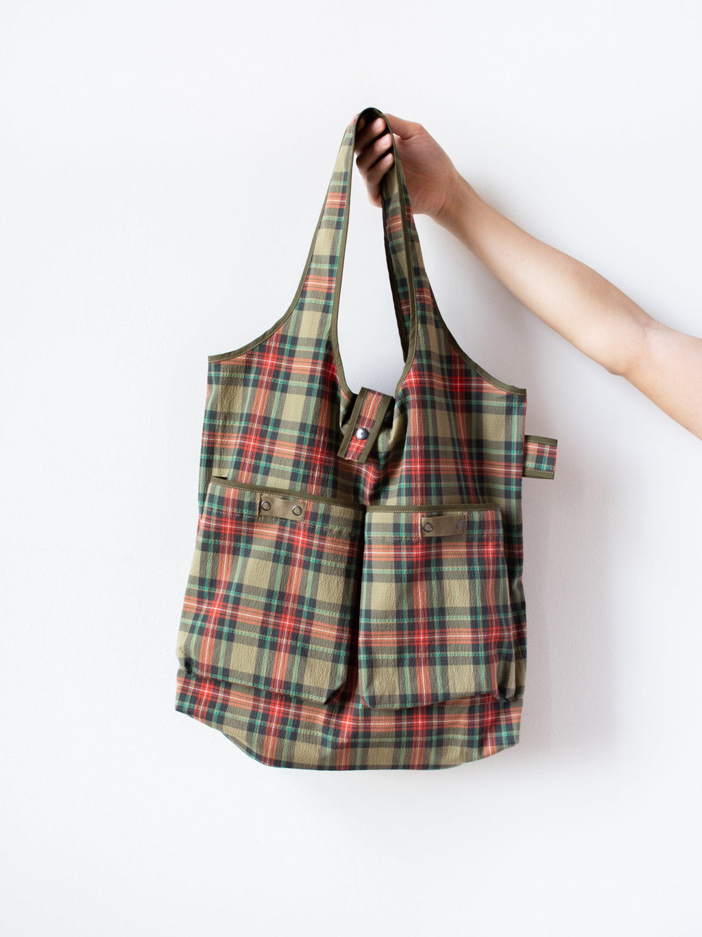 Namu Shop - Eastlogue Wagon Bag - Beige Multi Check
